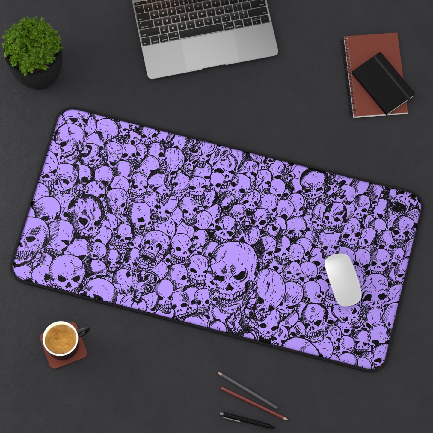 Gathering of Skulls - Purple - Desk Mat