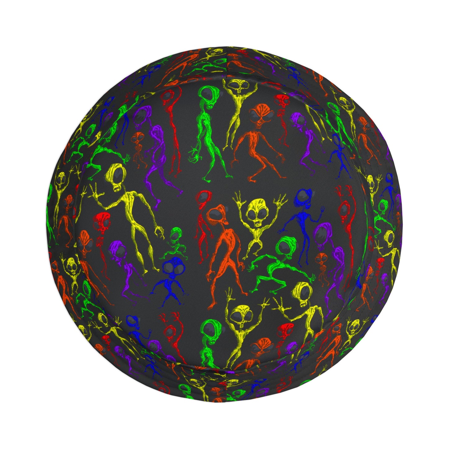 Vibrant Alien Dance Party Bucket Hat, Fun Festival Accessory, Colorful Summer Hat, Unisex Headwear, Outdoor Adventure Gear