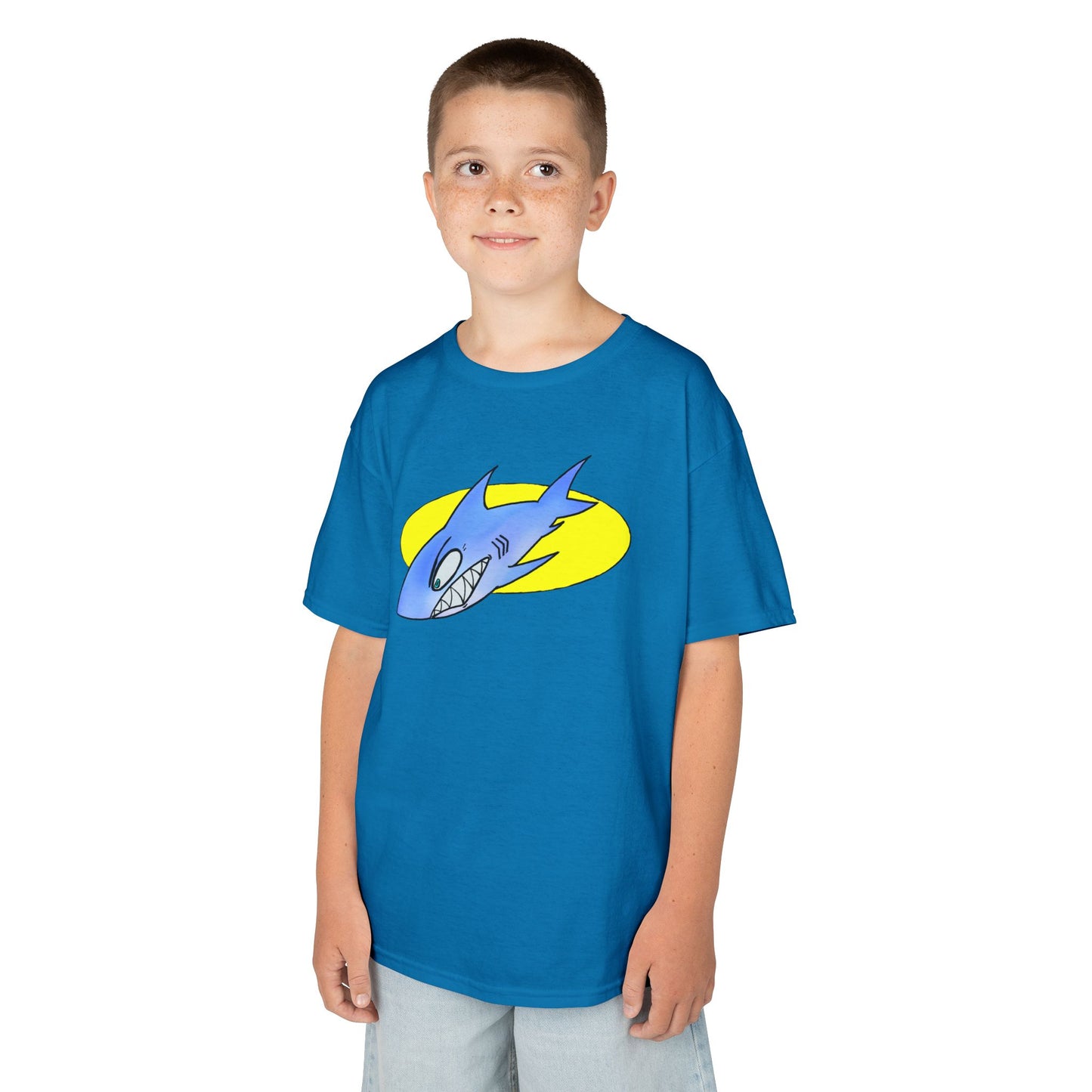 Cool Shark Graphic Kids Tee, Fun T-Shirt for Boys, Lightweight Summer Apparel, Gifts for Young Ocean Lovers, Birthday and Holiday Wear