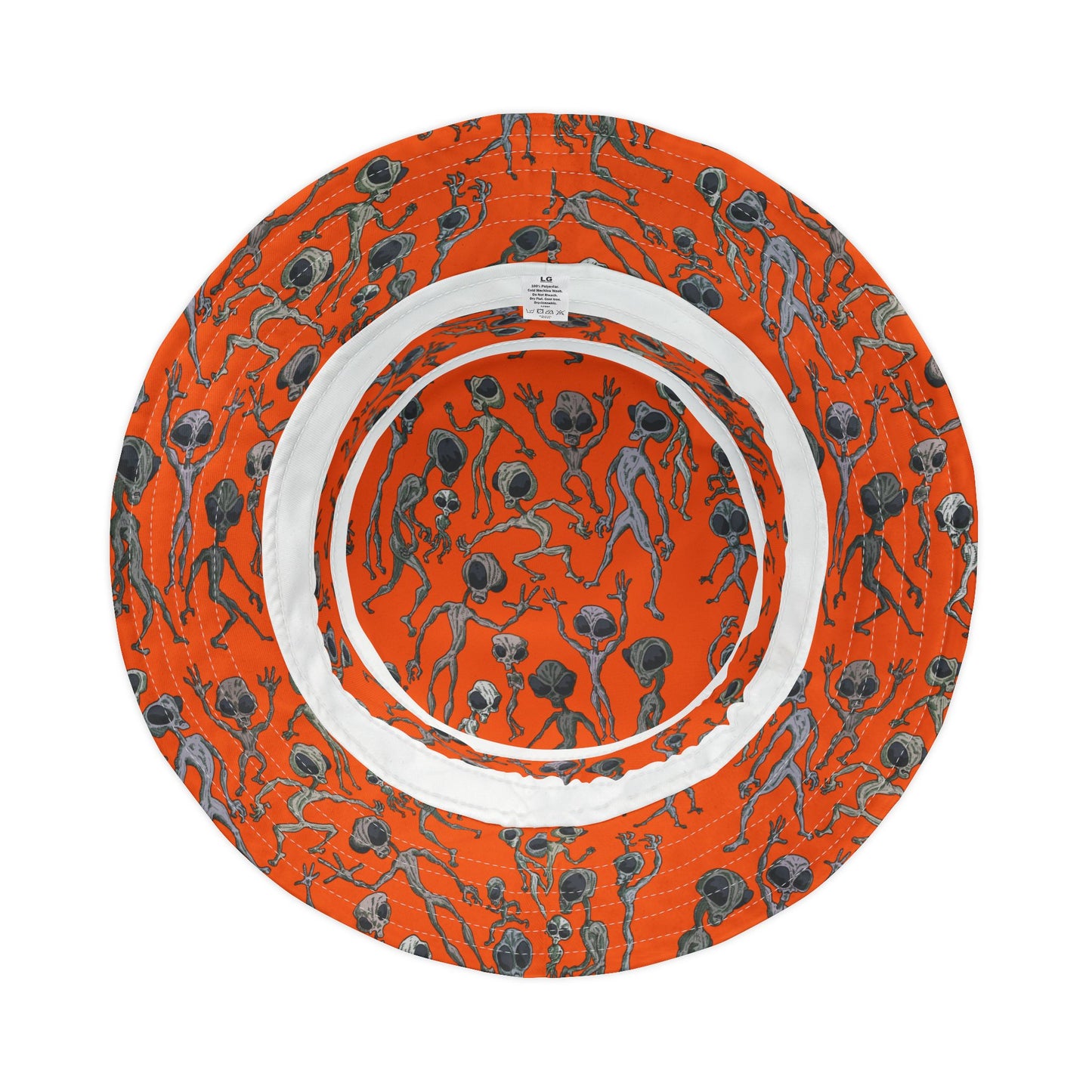 Alien Dance Party Bucket Hat - Unique AOP Design, Perfect for Festivals, Summer, and Casual Outings, Cool Gift for UFO Lovers, Trendy Sun [...]