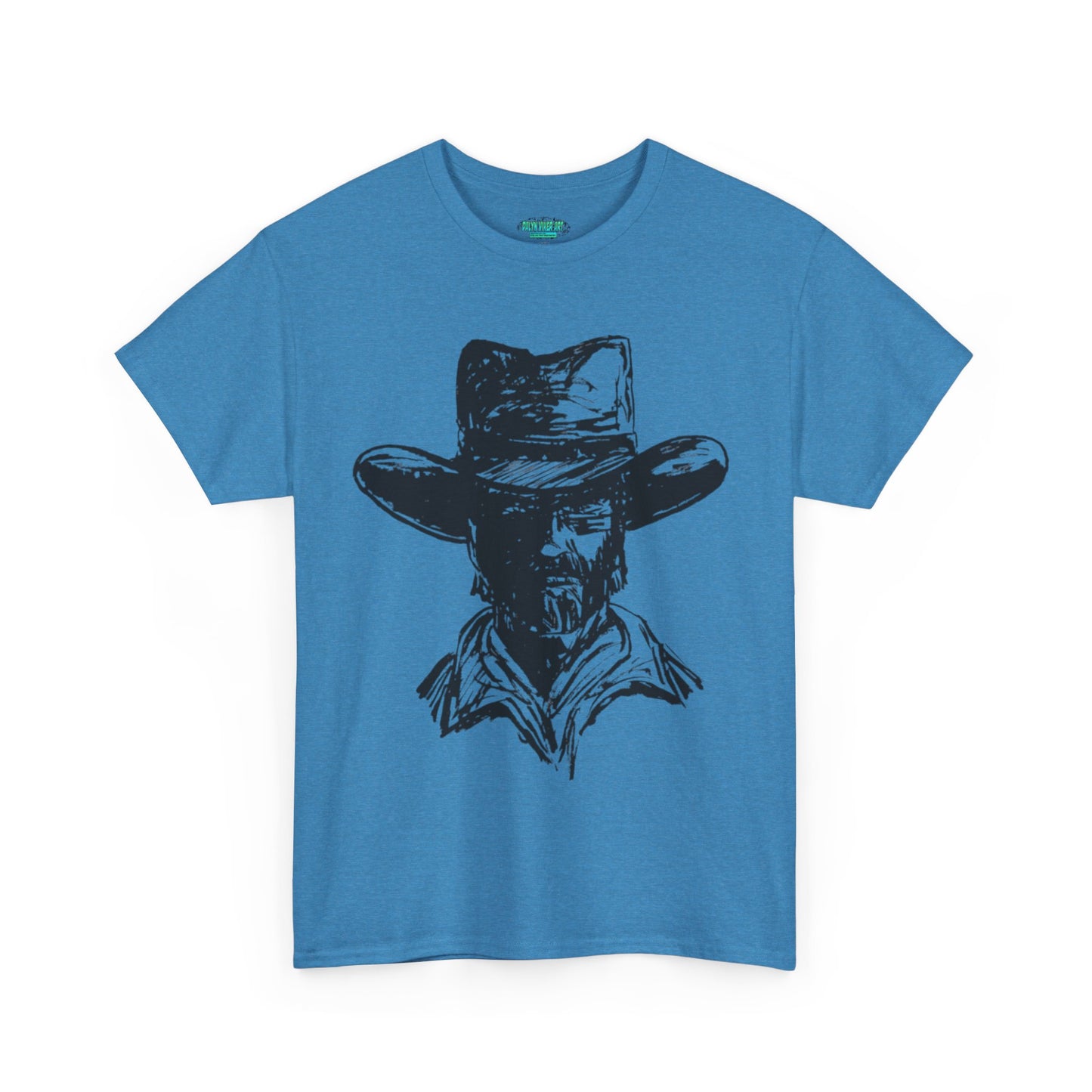 Rustic Cowboy Graphic Unisex Heavy Cotton Tee