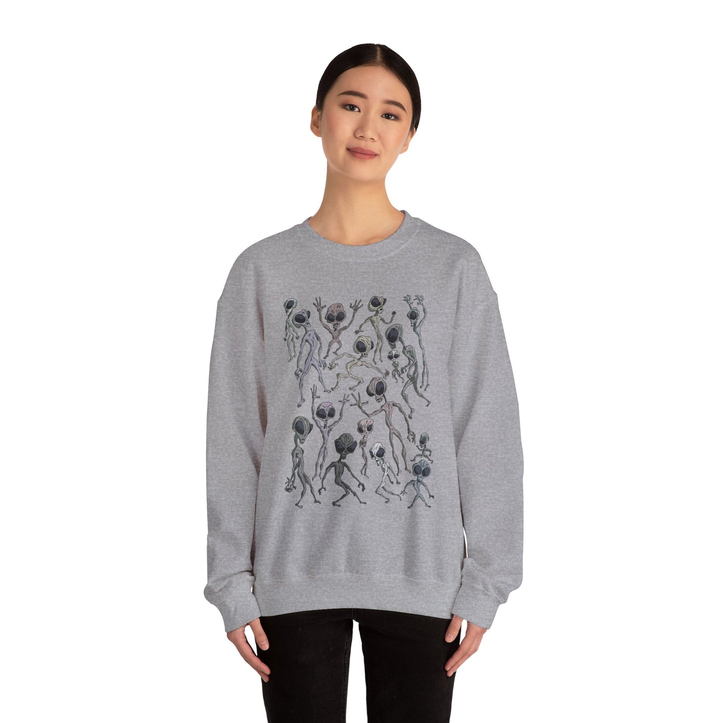 Alien Dance Party Crewneck Sweatshirt - Unisex Heavy Blend™