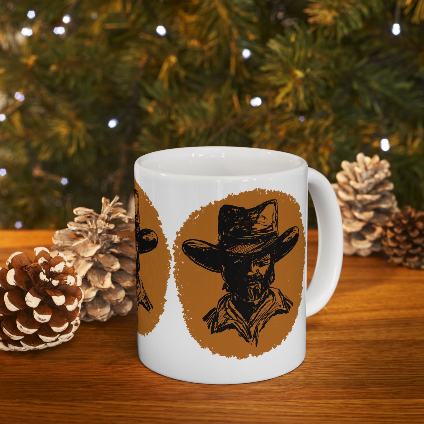 Southwestern Cowboy Ceramic Mug, (11oz)