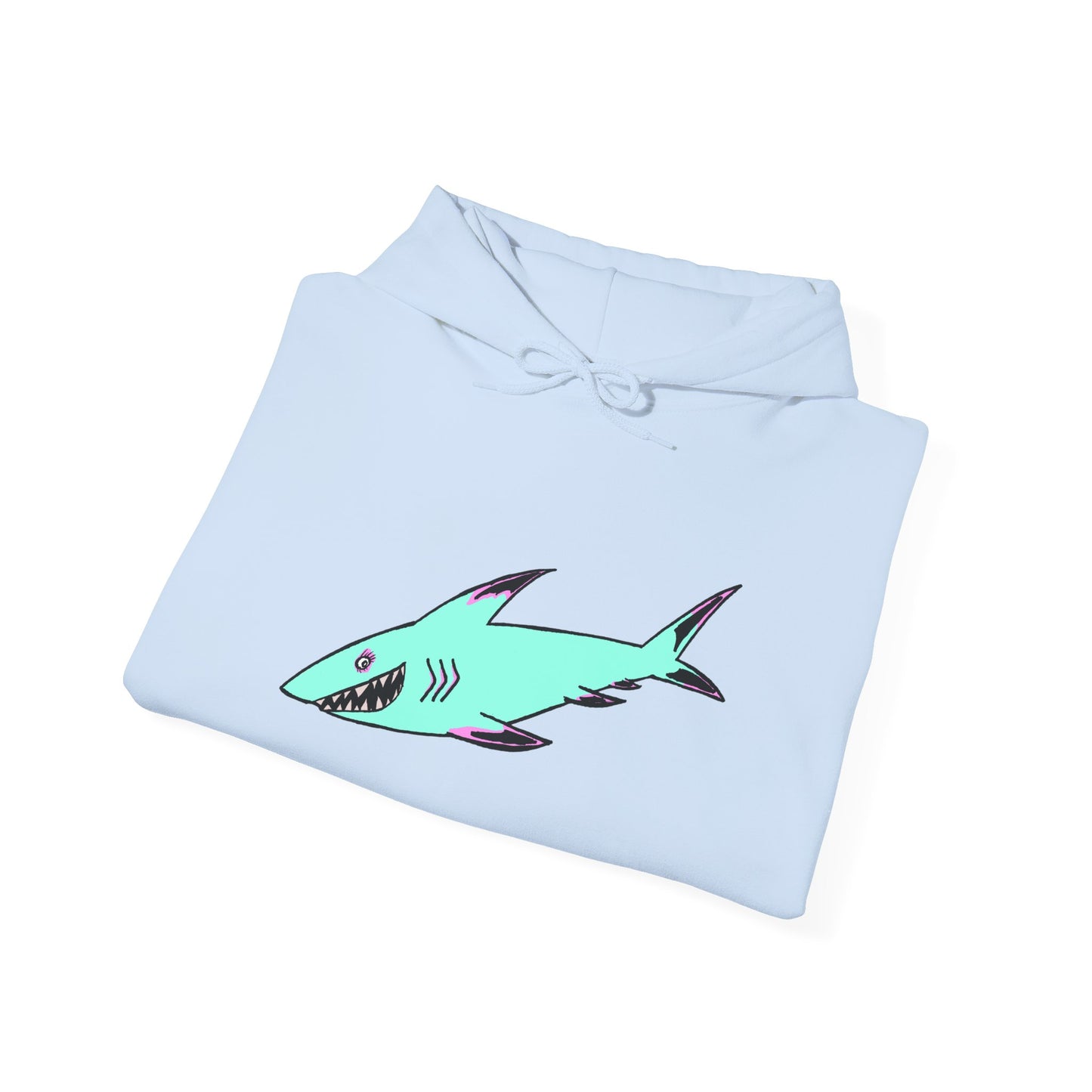 Shark Graphic Unisex Hoodie, Fun Casual Wear, Beach Lover's Gift, Relaxing Lounge Sweatshirt, Unique Gift for Any Occasion