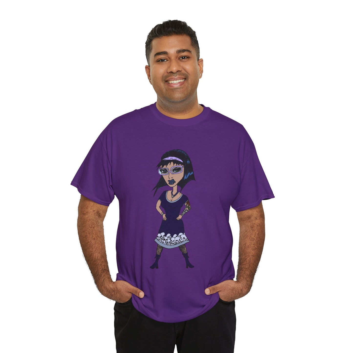Gothic Doll T-Shirt — Retro Vampire Girl Graphic Tee