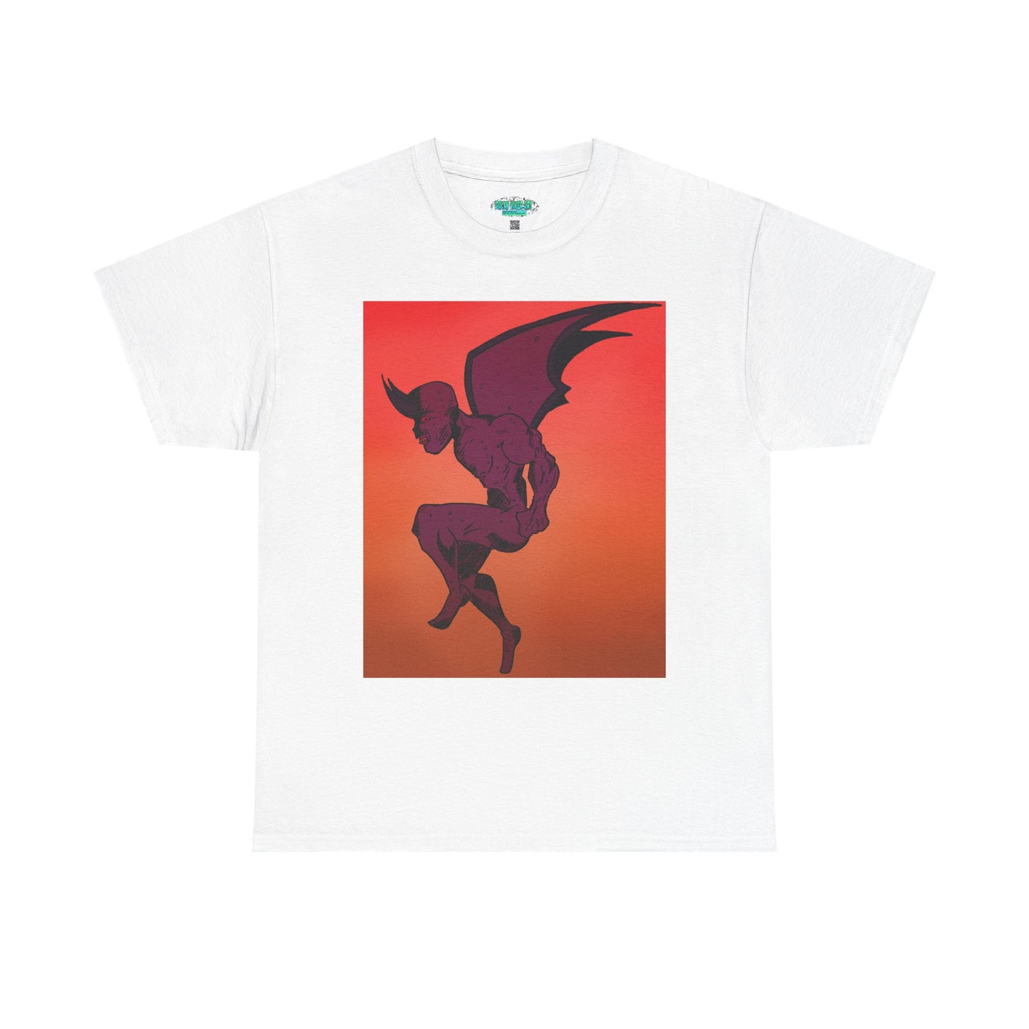 Unisex Heavy Cotton Tee - Vibrant Demon Art Design