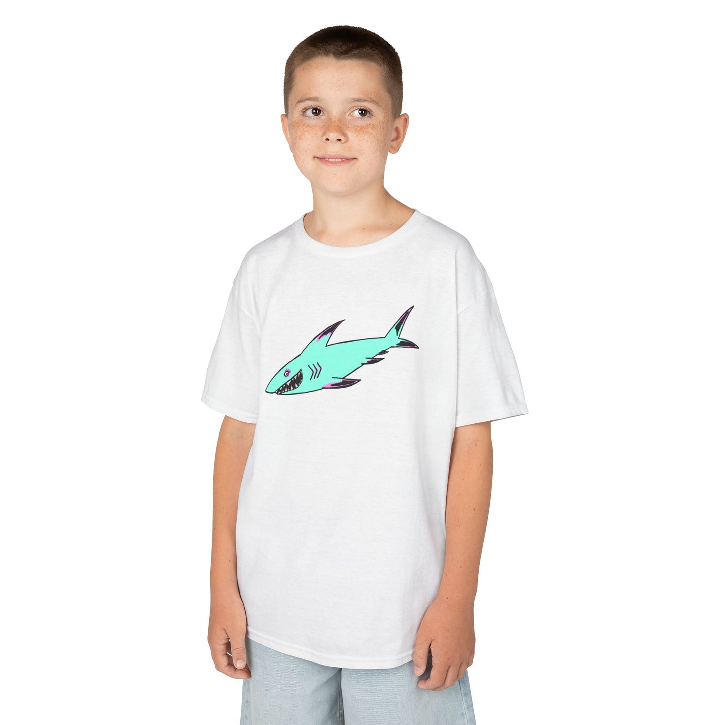 Cool Shark Kids Tee, Animal T-Shirt, Gifts for Boys, Summer Wear, Fun Graphic Tee, Birthday Gift