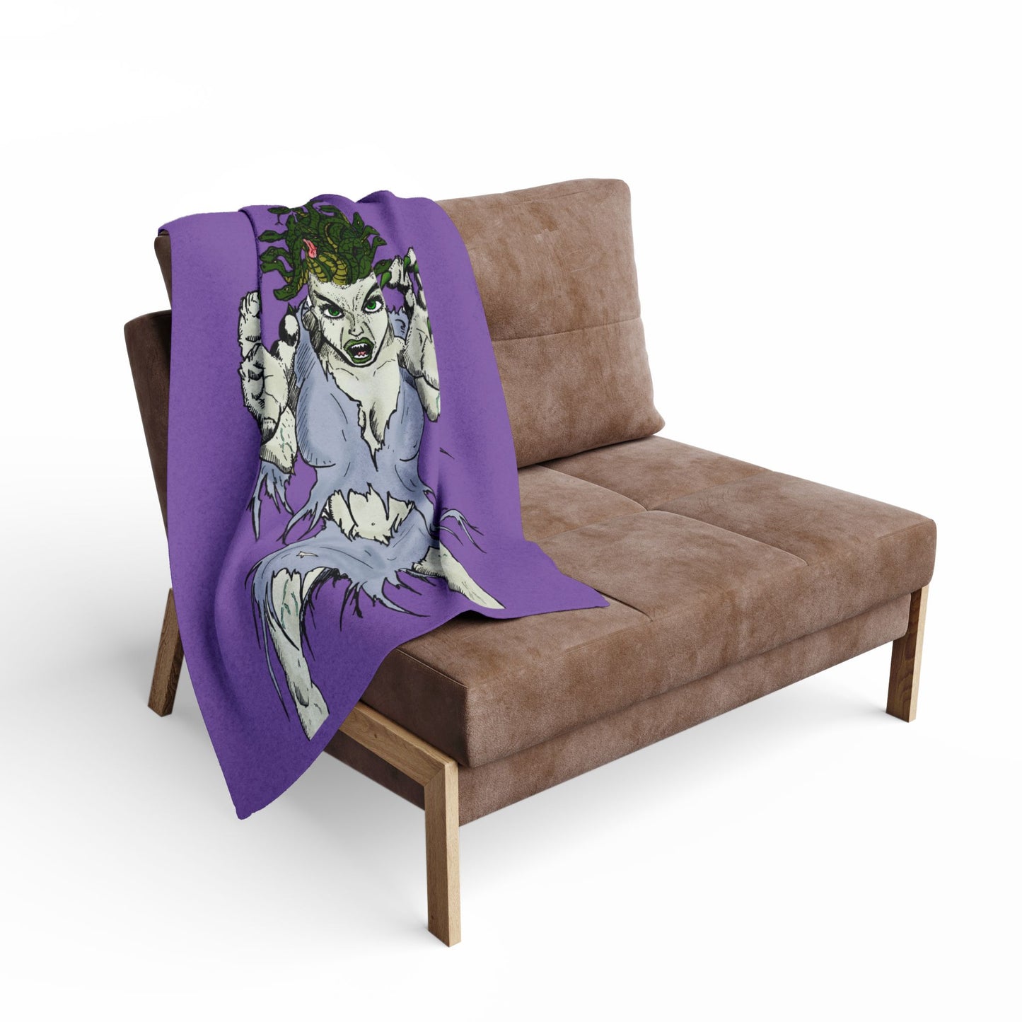 Medusa Assailing Arctic Fleece Blanket