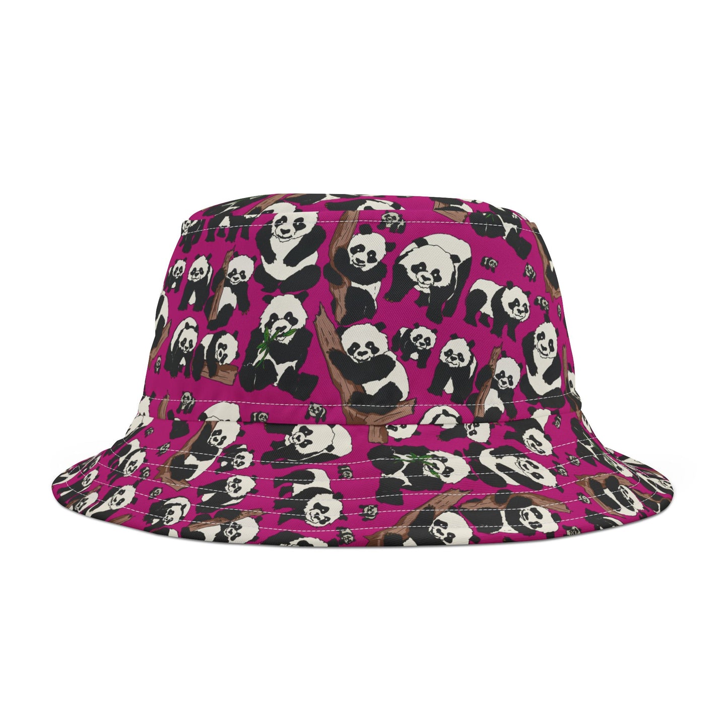 Cute Panda Pattern Bucket Hat, Trendy Summer Accessory, Perfect for Beach Days, Outdoor Festivals, Casual Outings