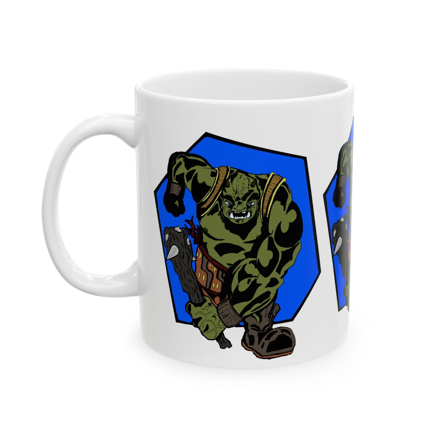 Running Ogre Ceramic Mug, (11oz)