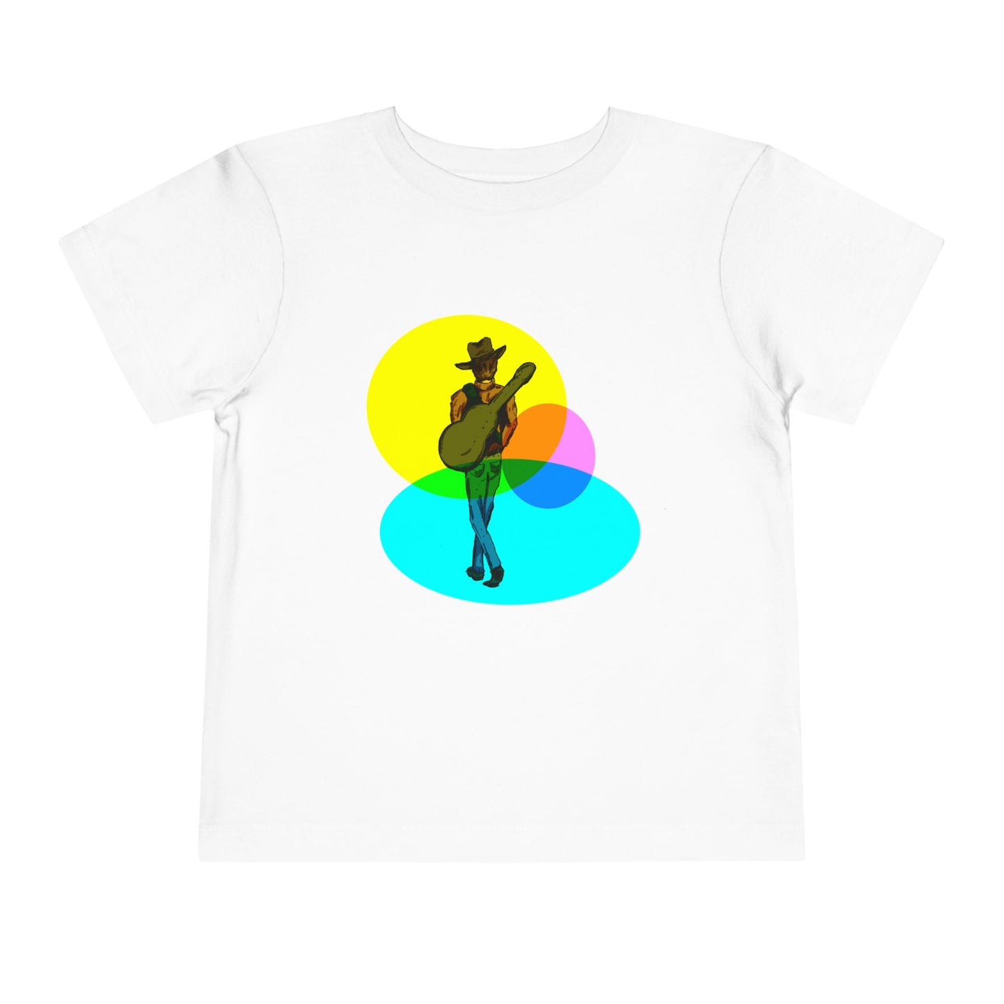 Toddler Tee — Colorful Cowboy Guitar Kids Shirt