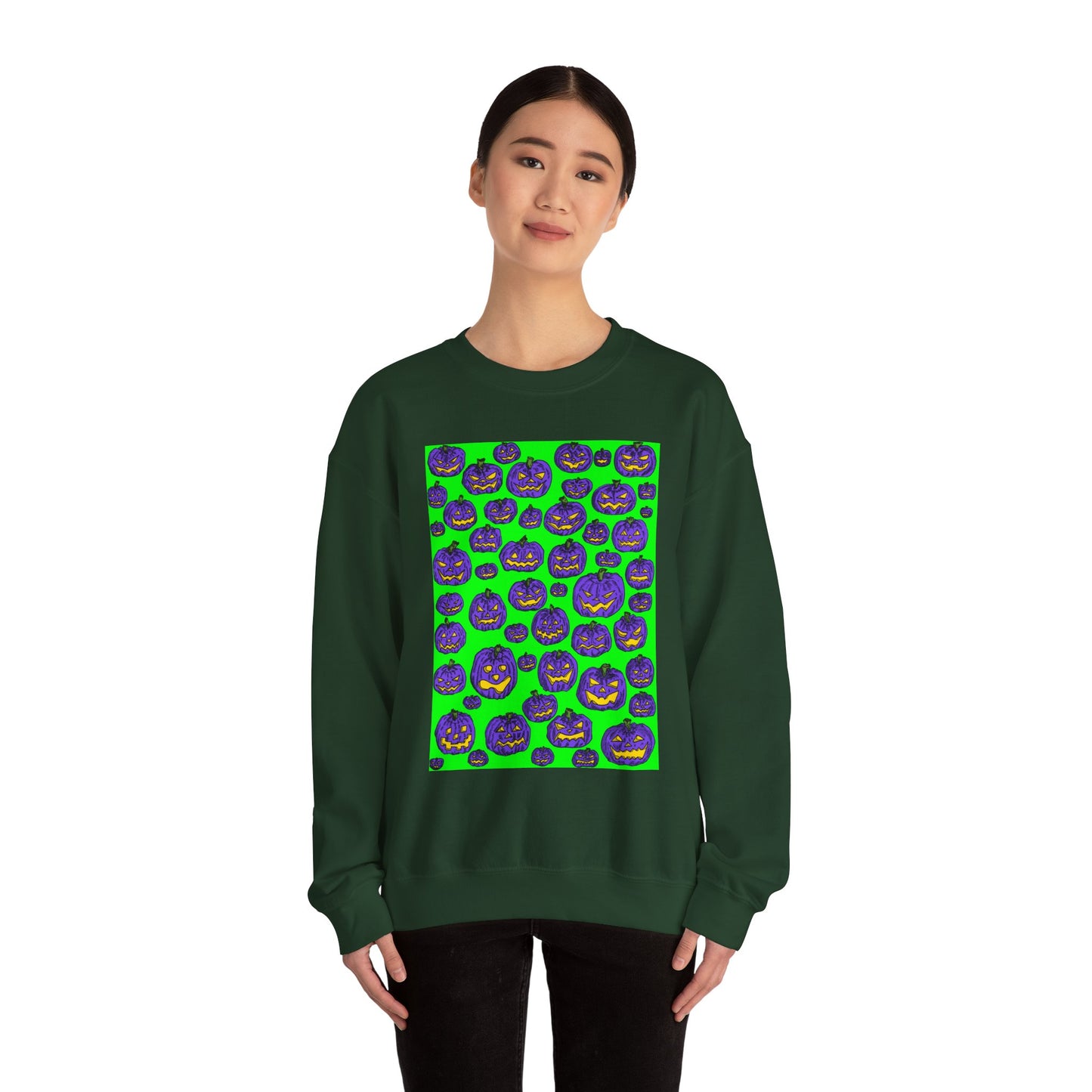 Halloween Pumpkin Crewneck Sweatshirt