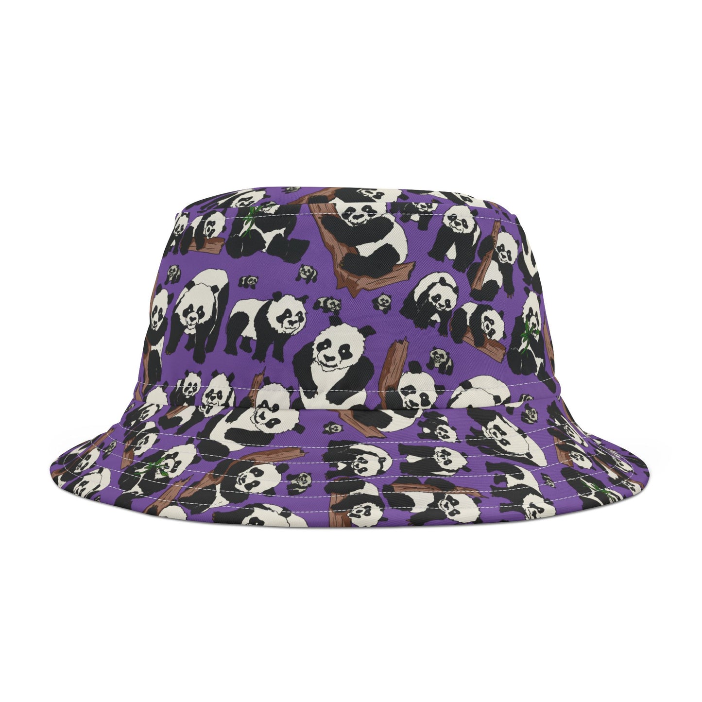 Panda Print Bucket Hat, Trendy Summer Hat, Cute Outdoor Accessory, Unique Gift, Vacation Hat, Festival Headwear