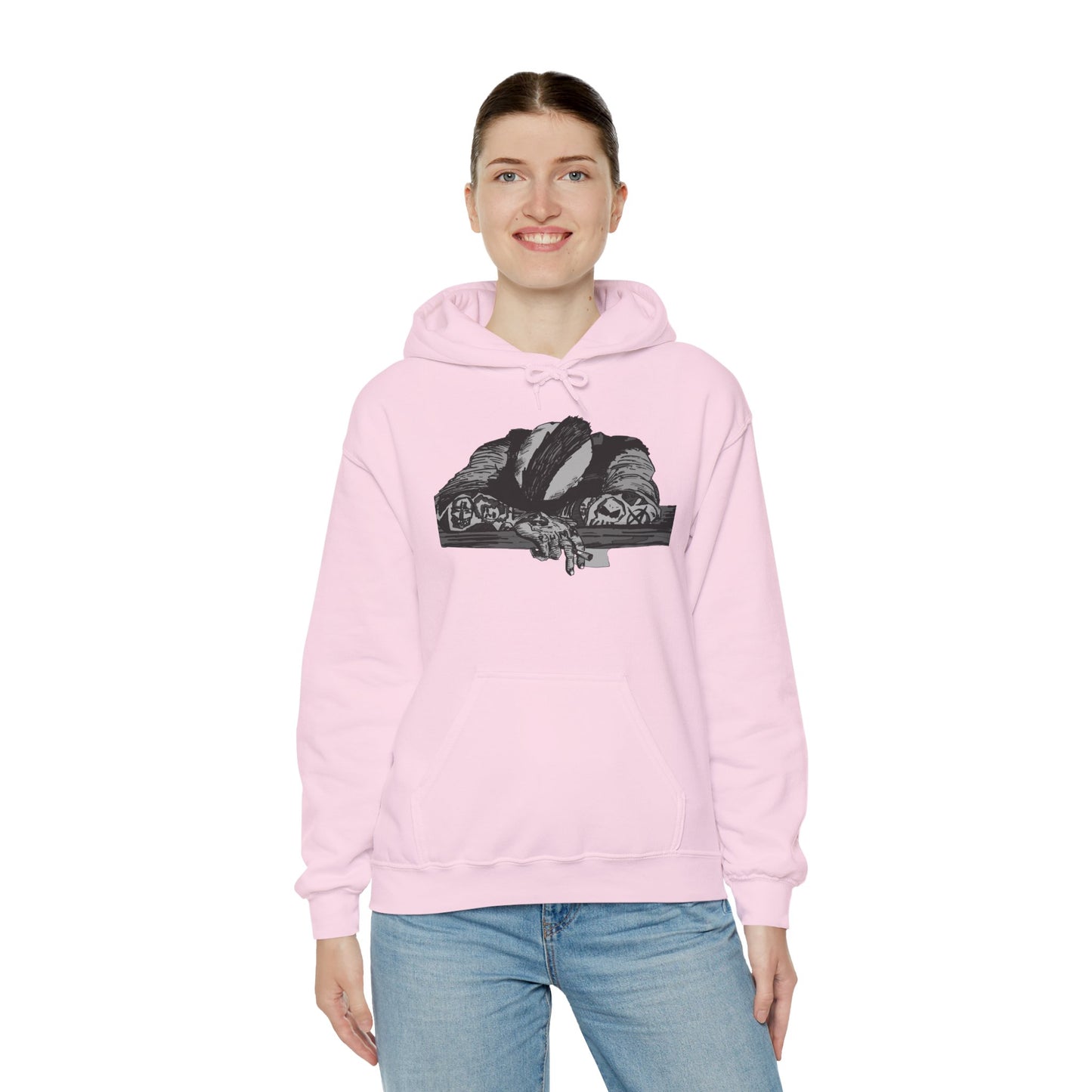 Punk and Done Unisex Hoodie with Artistic Design, Cozy Streetwear, Graphic Sweatshirt for Casual Vibes, Perfect Gift for Any Occasion