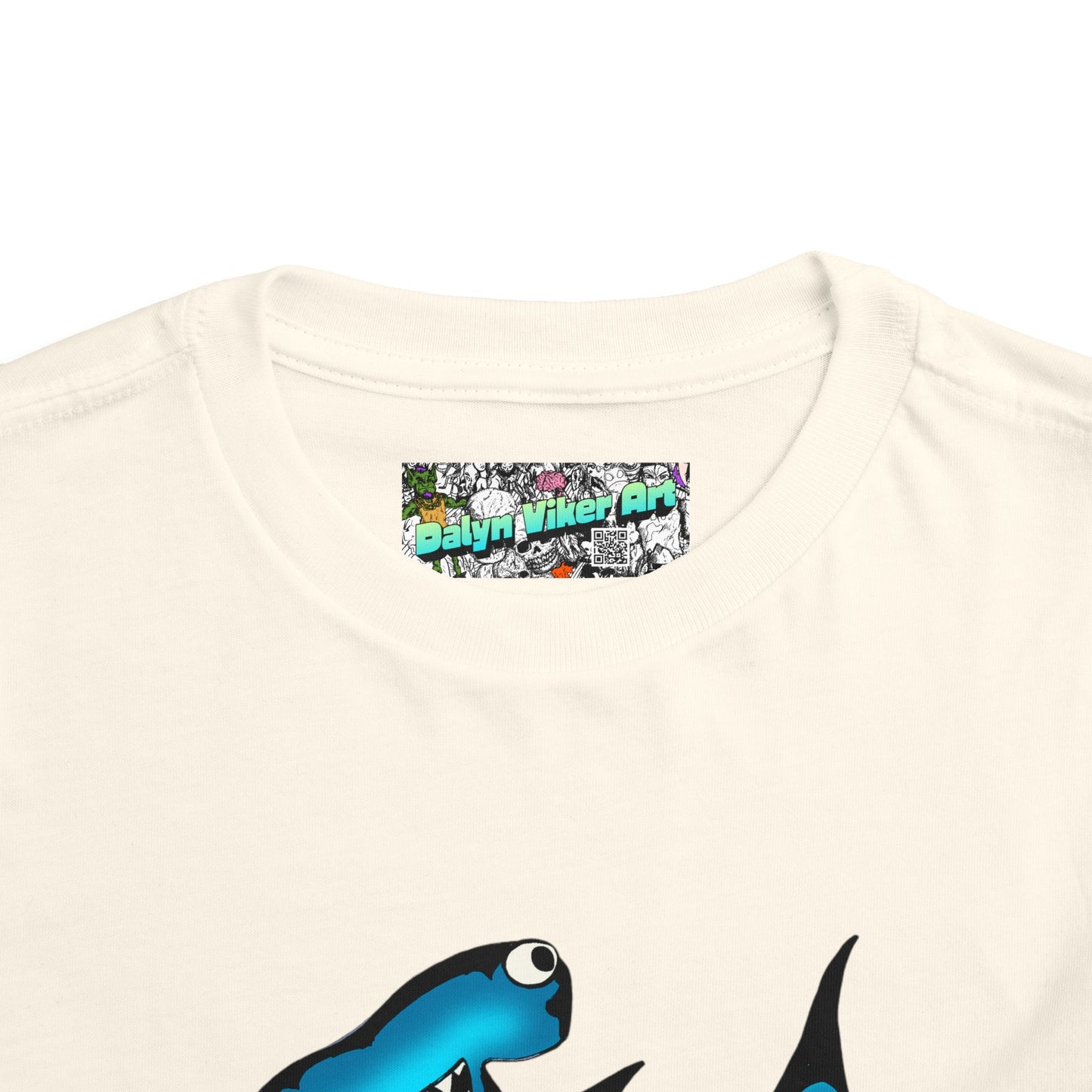 Toddler Shark Tee - Cute Blue Harley Hammerhead Graphic Kids Short Sleeve Shirt