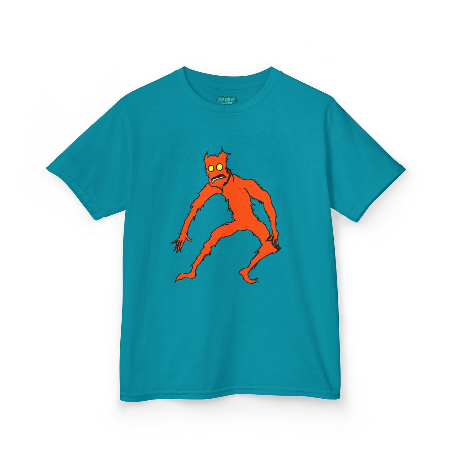 Kids Fire Monster Tee - Fun and Spooky Cotton T-Shirt for Kids