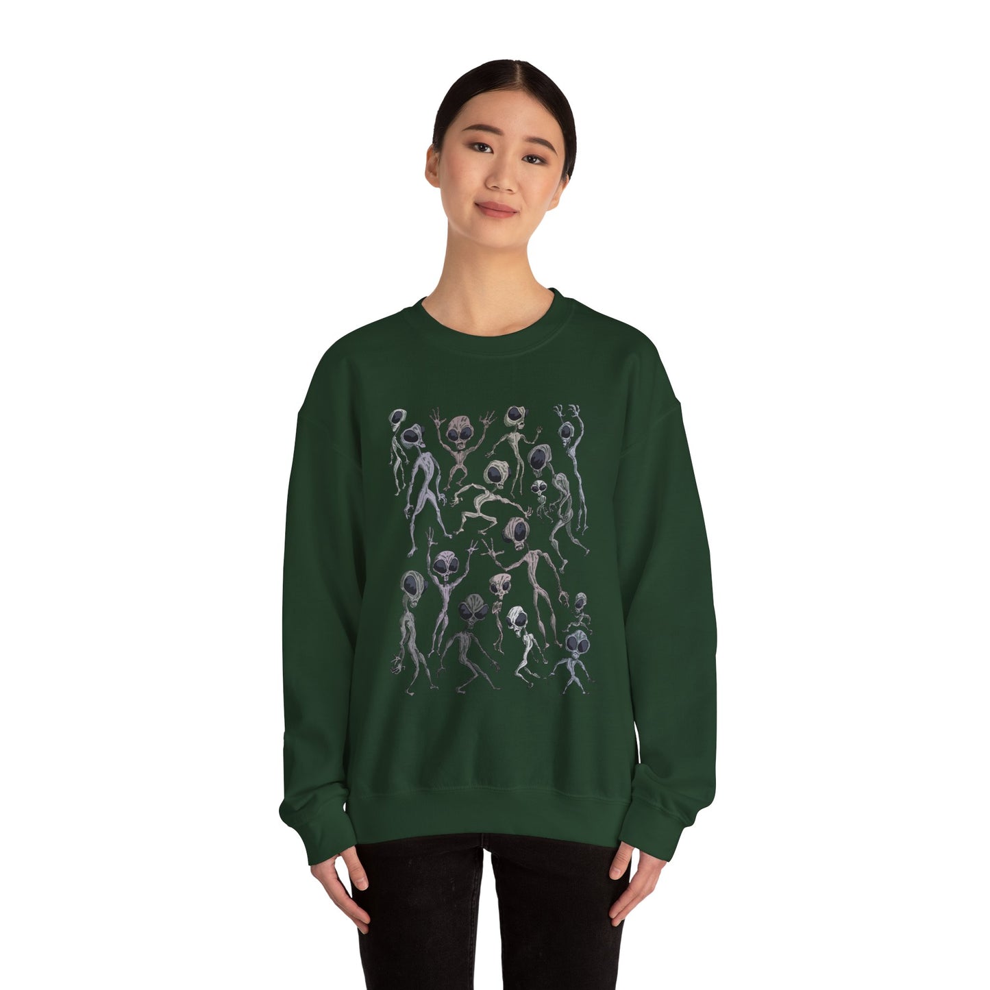 Alien Dance Party Crewneck Sweatshirt - Unisex Heavy Blend™