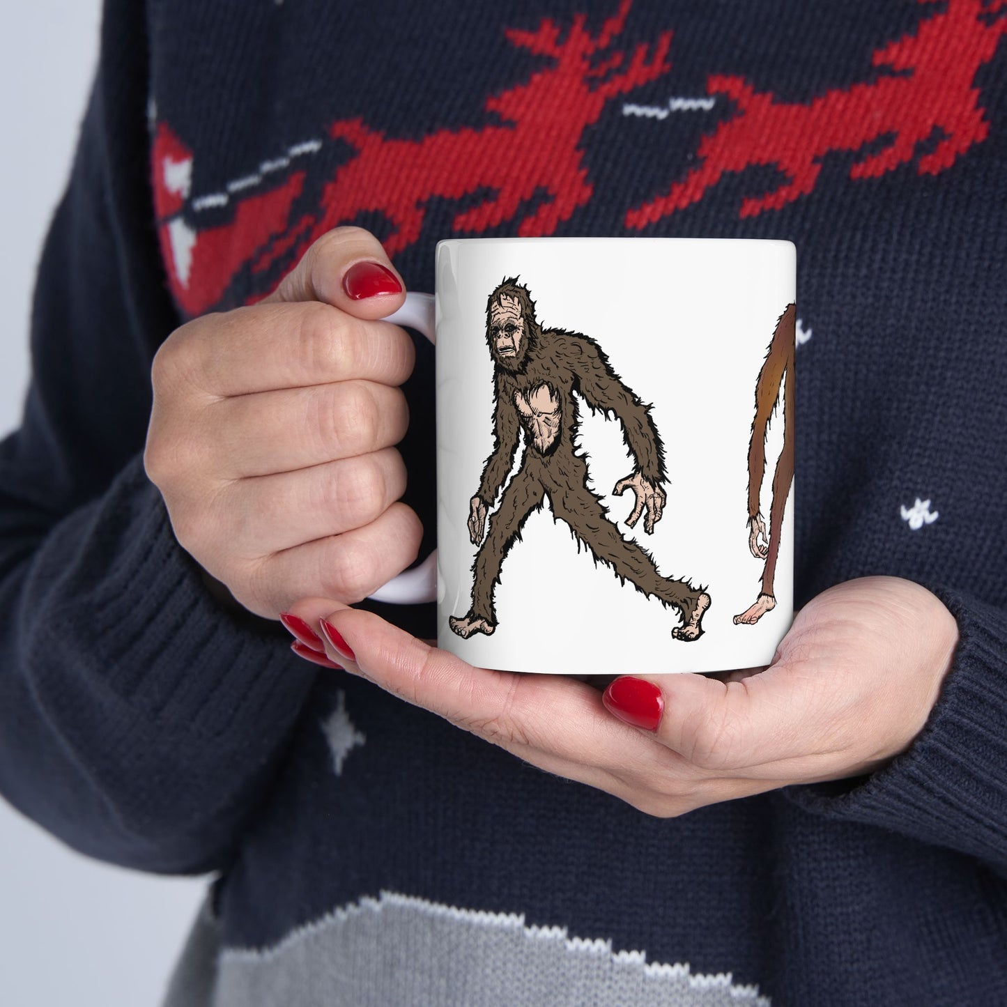 Bigfoot Sasquatch Mug — Funny Creature Coffee Cup (11oz & 15oz)