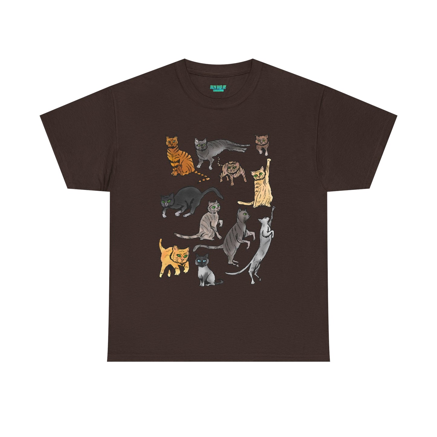 Cats Collage T-Shirt — Cute Cat Illustration Tee for Cat Lovers