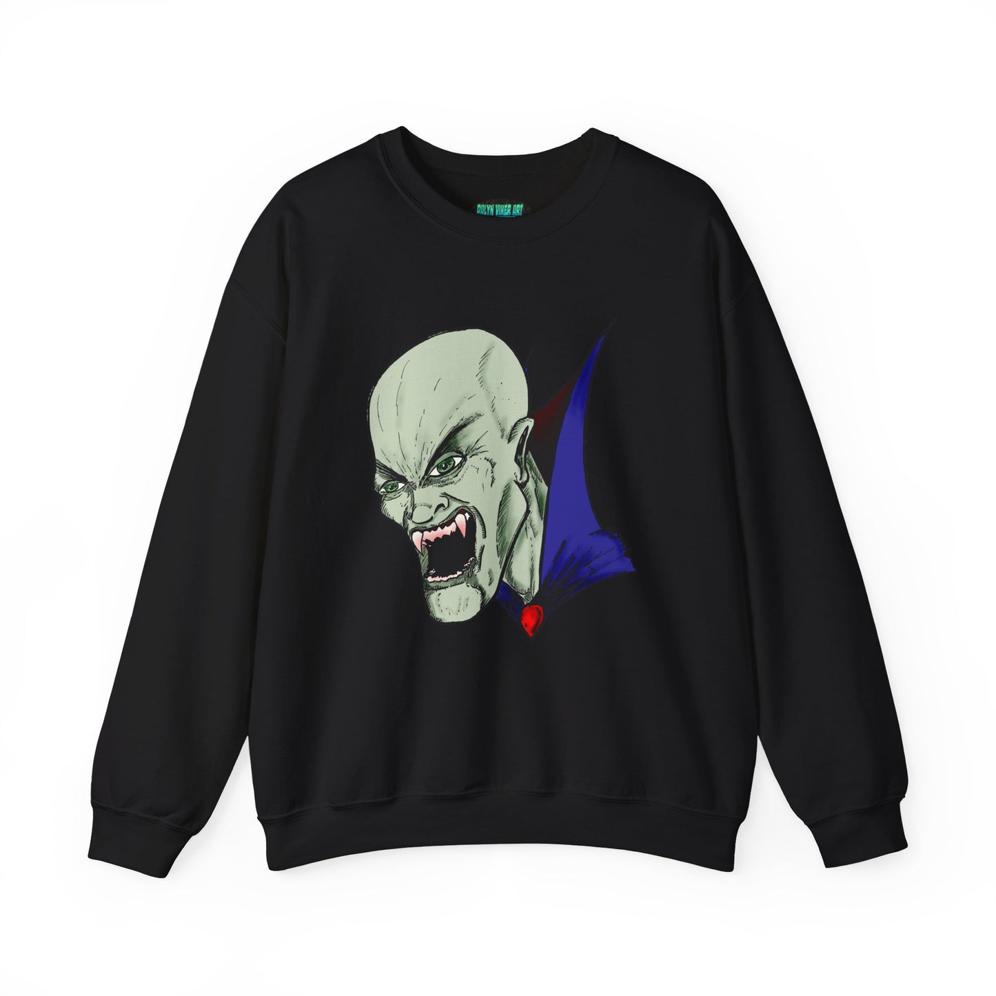 Vampire Graphic Sweatshirt for Halloween