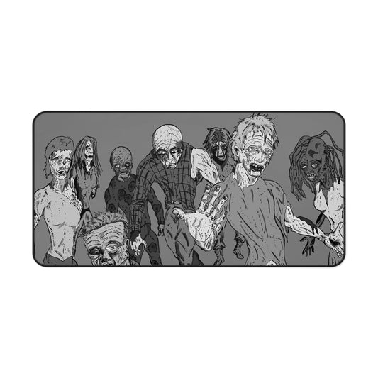 Zombie Incursion - Black & White Remix - Desk Mat