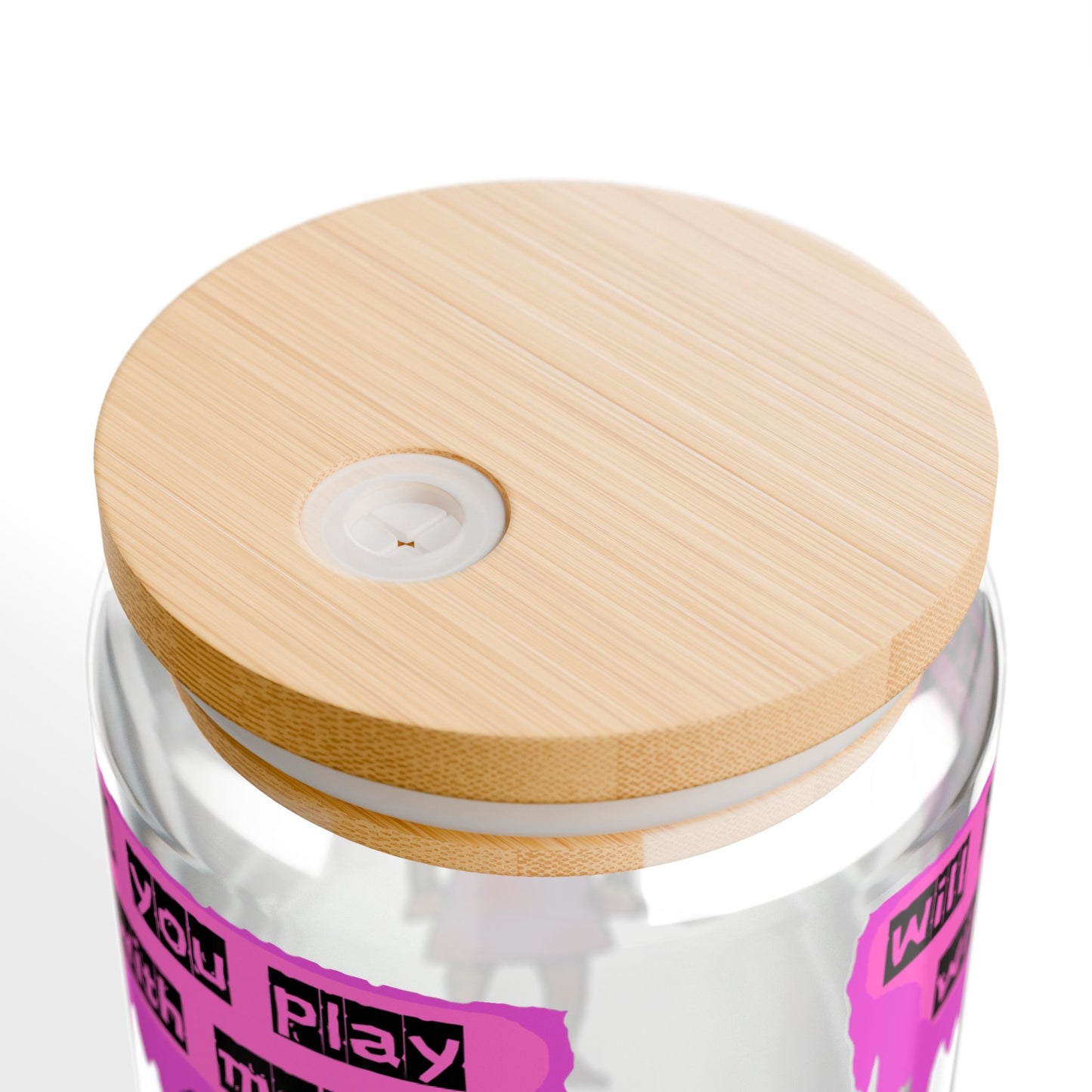 Evil Doll Sipper Glass, Will You Play With Me? Water Bottle, Cute Drinkware, Fun Gift, Kids Party Essentials, Unique Decor