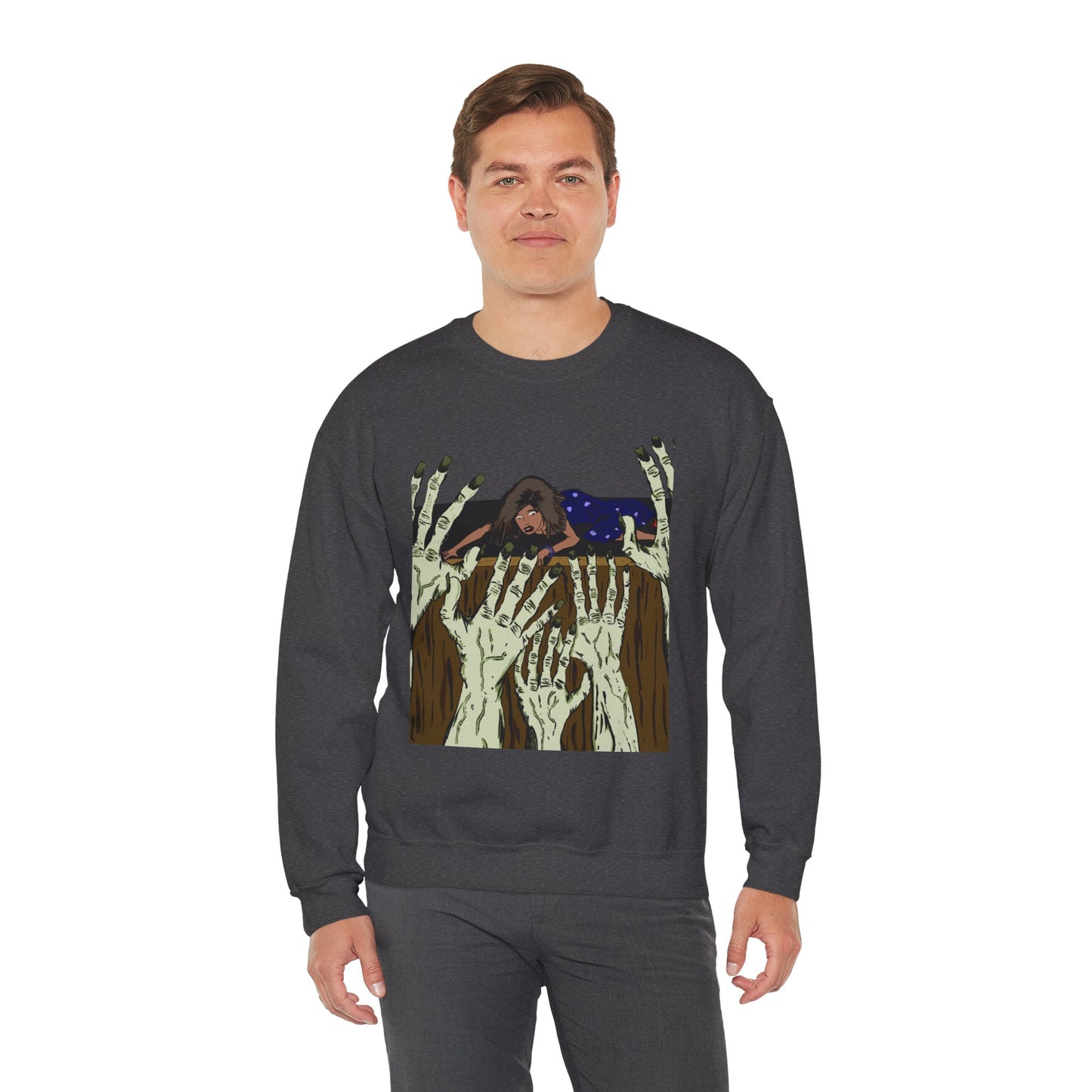 Haunting Hands Crewneck Sweatshirt - Unisex Heavy Blend™