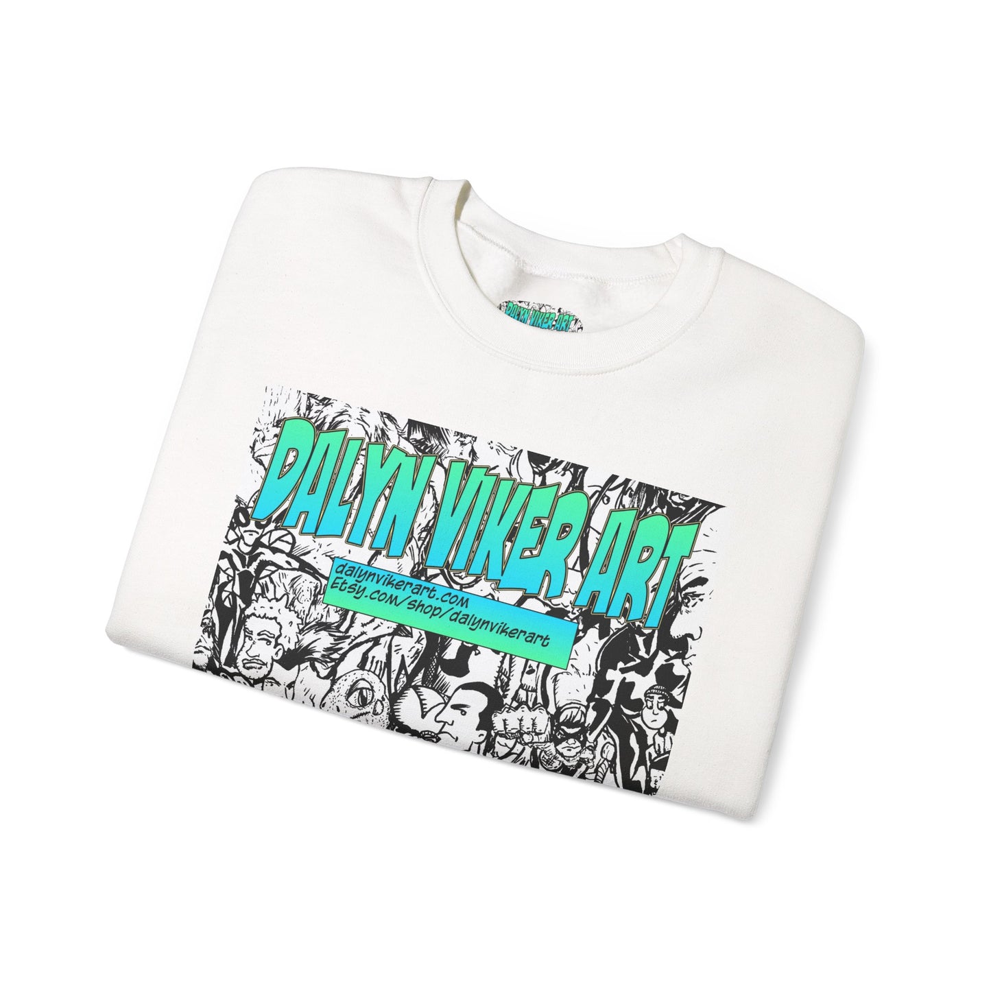 Graphic Art Crewneck Sweatshirt - Dalyan Viker Art Edition