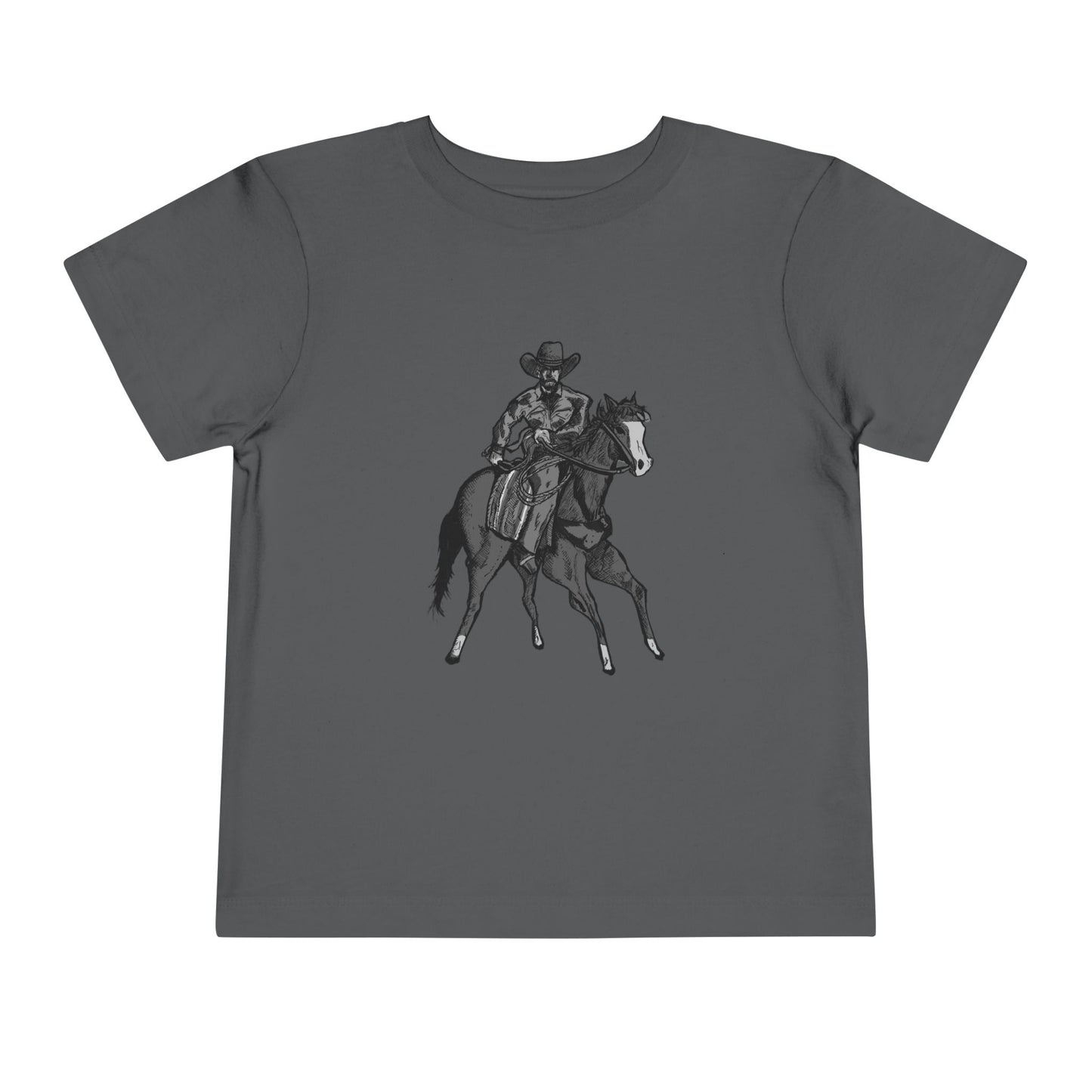 Toddler Western Cowboy Tee — Horseback Rider Graphic Shirt