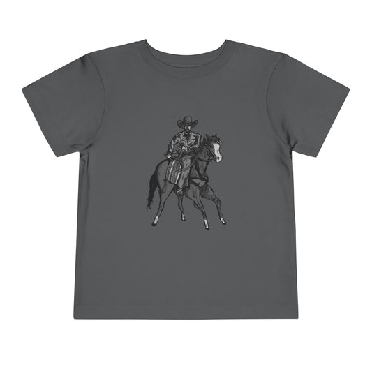 Toddler Western Cowboy Tee — Horseback Rider Graphic Shirt