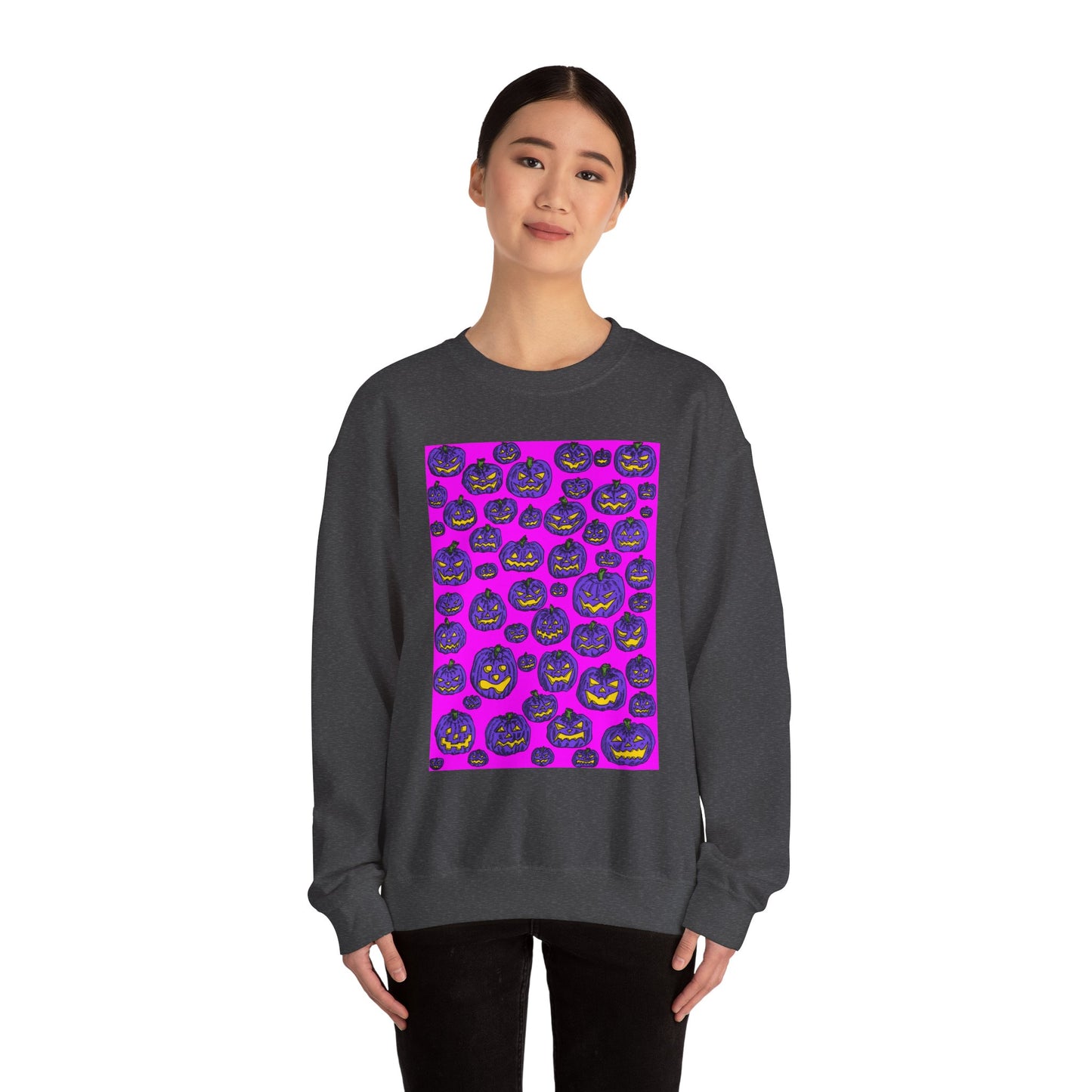 Halloween Pumpkin Crewneck Sweatshirt