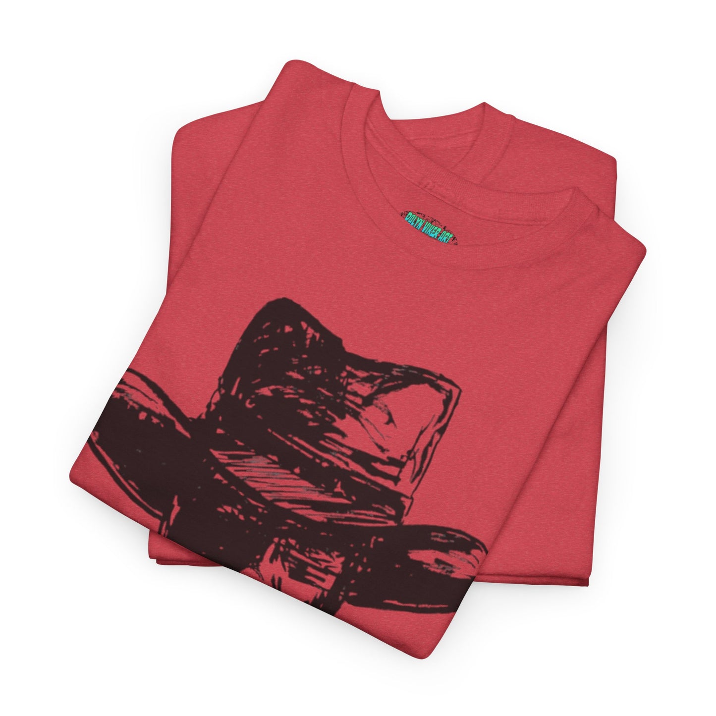 Rustic Cowboy Graphic Unisex Heavy Cotton Tee