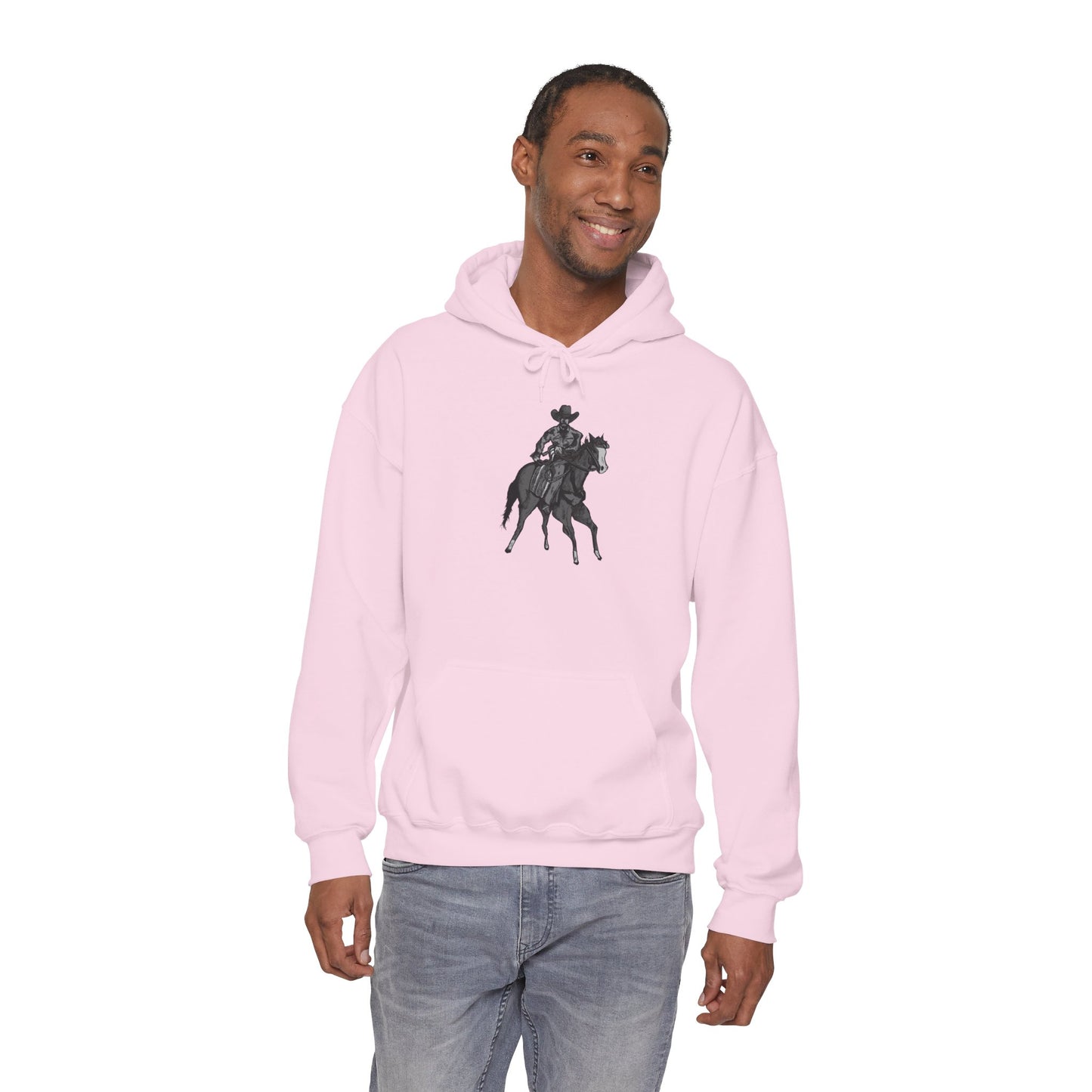 Horseback Rider Silhouette Hoodie – Western Equestrian Graphic Sweatshirt
