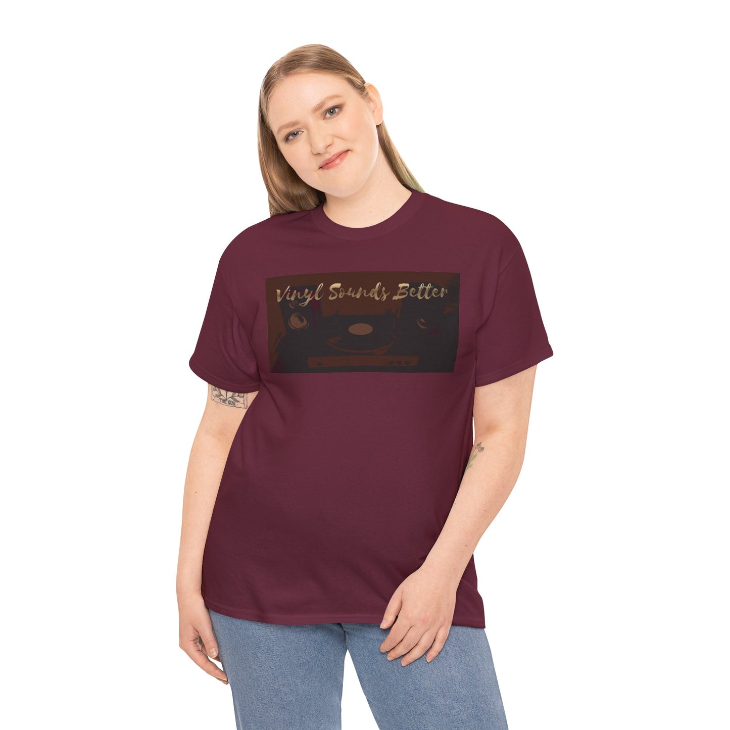 Vinyl Sounds Better T-Shirt — Retro Record Player Tee for Music Lovers