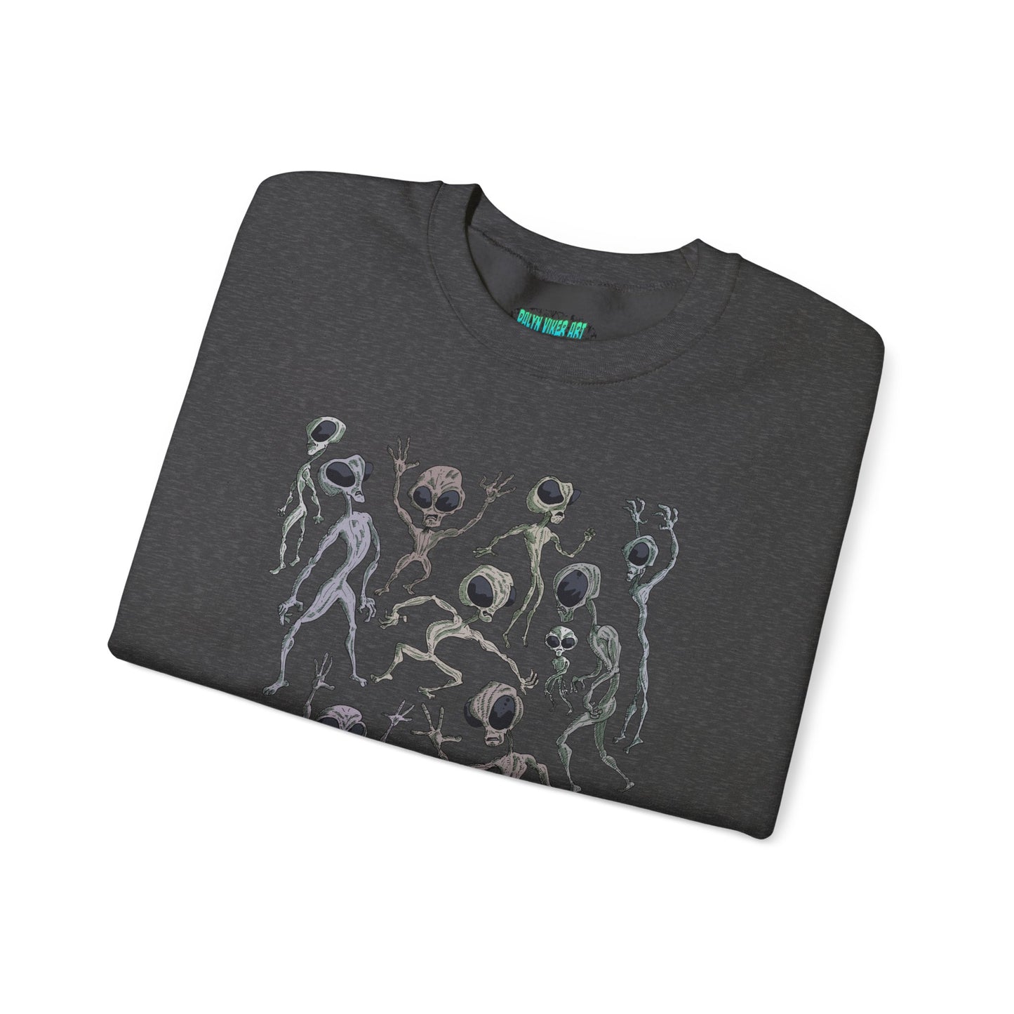 Alien Dance Party Crewneck Sweatshirt - Unisex Heavy Blend™