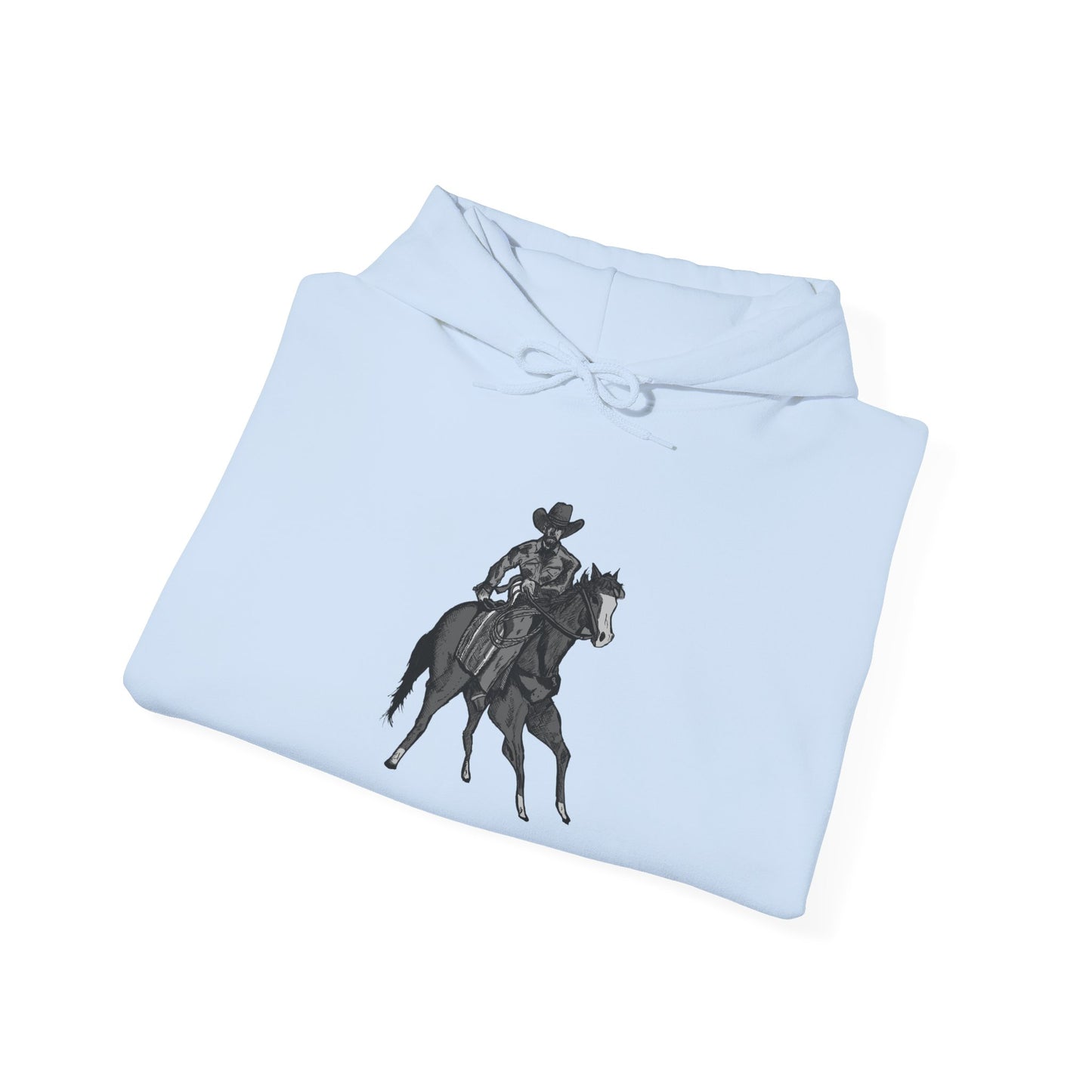 Horseback Rider Silhouette Hoodie – Western Equestrian Graphic Sweatshirt