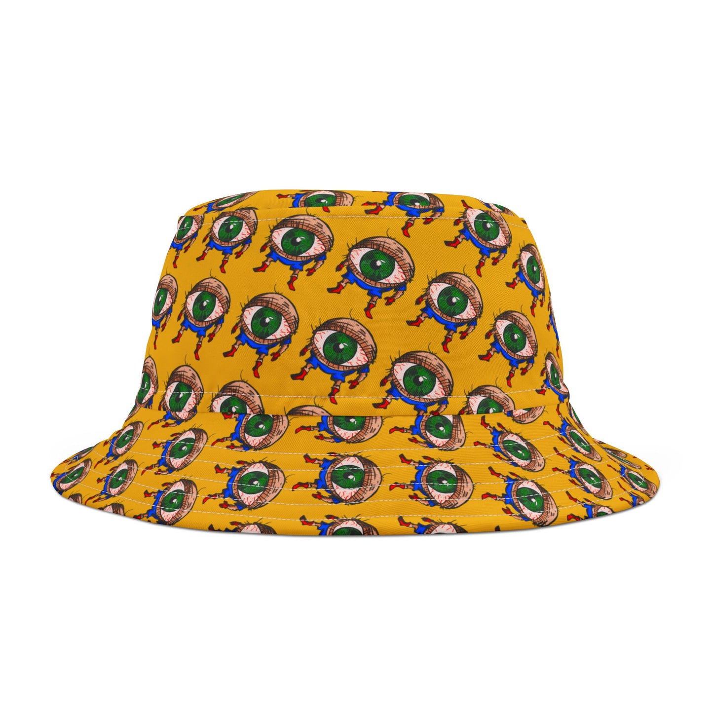 Terrif-EYE-ing Colorful Cartoon Eye Bucket Hat – Fun Summer Accessory