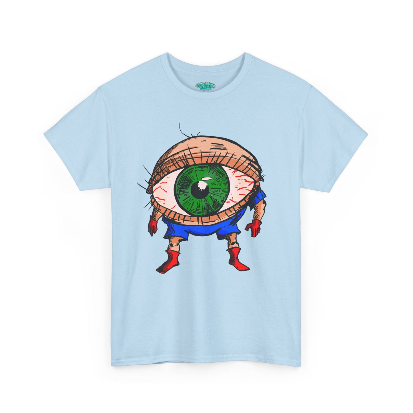 Terrif-EYE-ing - Whimsical Unisex Heavy Cotton Tee with Eye Design