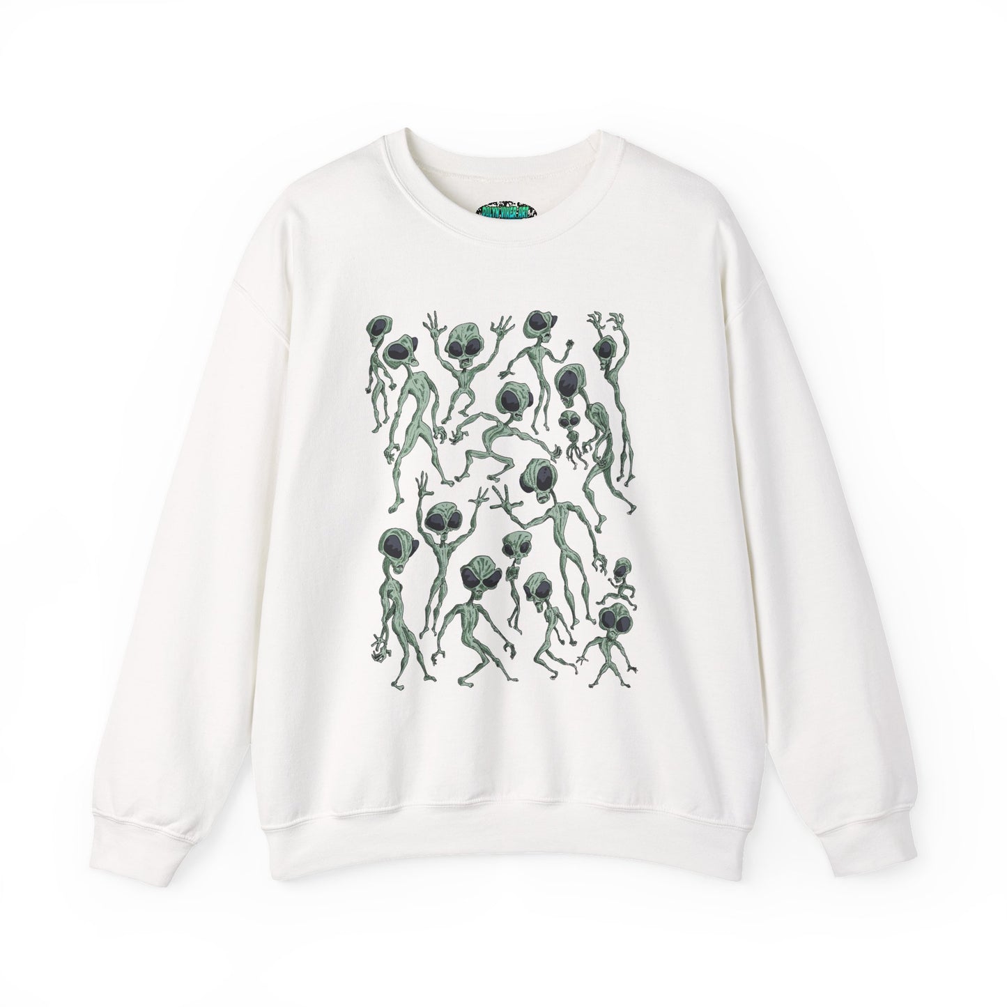 Alien Dance Party Crewneck Sweatshirt – Unisex Heavy Blend