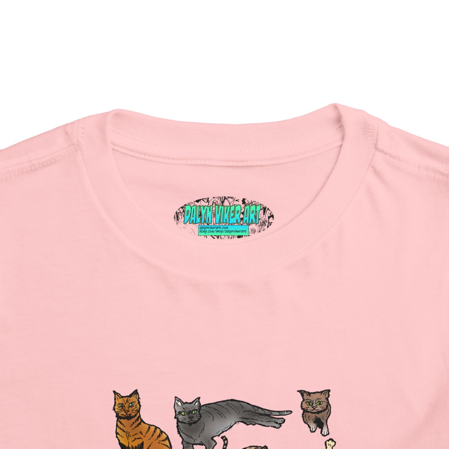 Toddler Tee — Playful Cat Pack Graphic Shirt for Kids