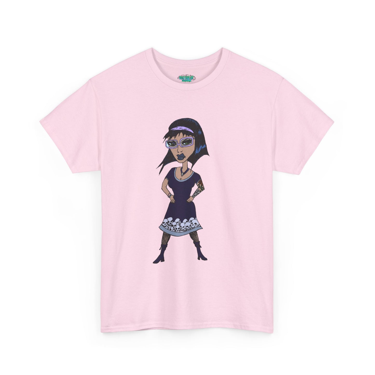 Gothic Doll T-Shirt — Retro Vampire Girl Graphic Tee