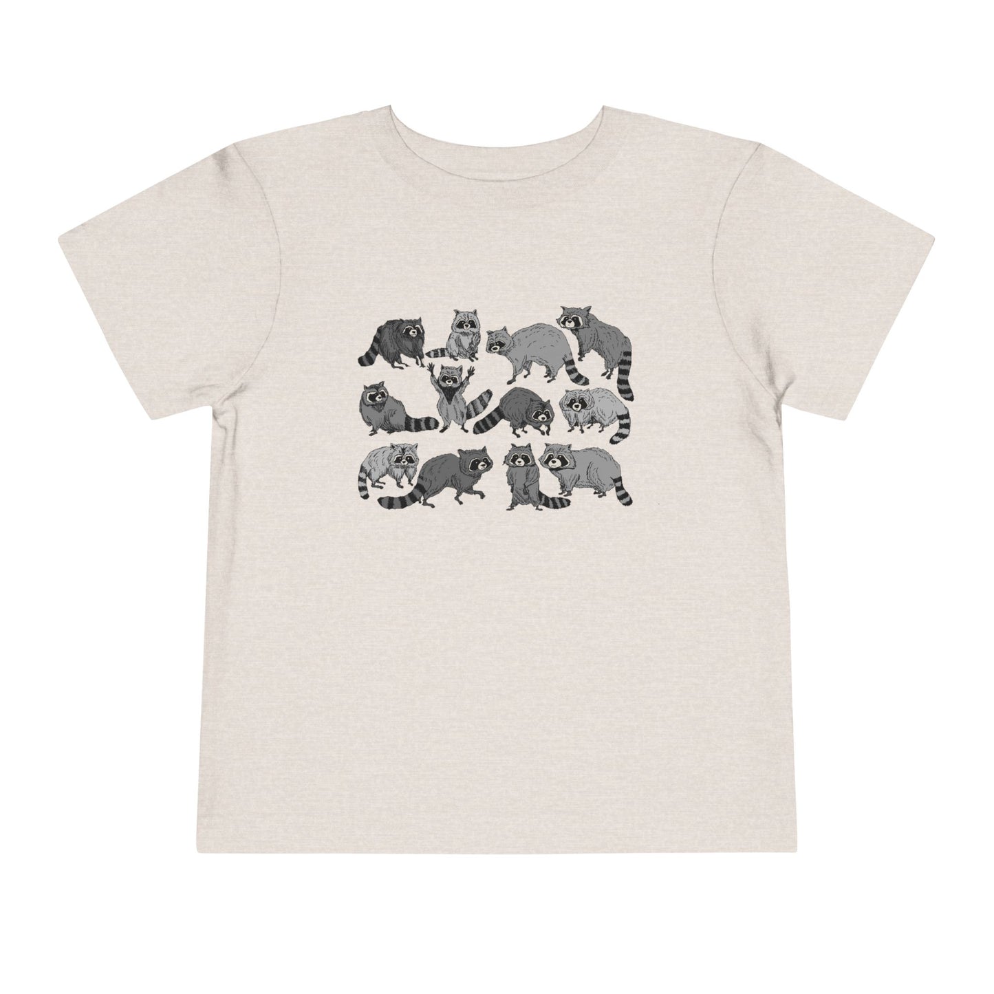 Toddler Tee — Playful Woodland Raccoon Crew Cute Kids Shirt