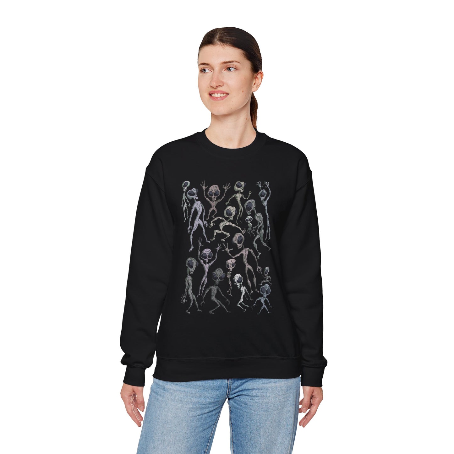 Alien Dance Party Crewneck Sweatshirt - Unisex Heavy Blend™