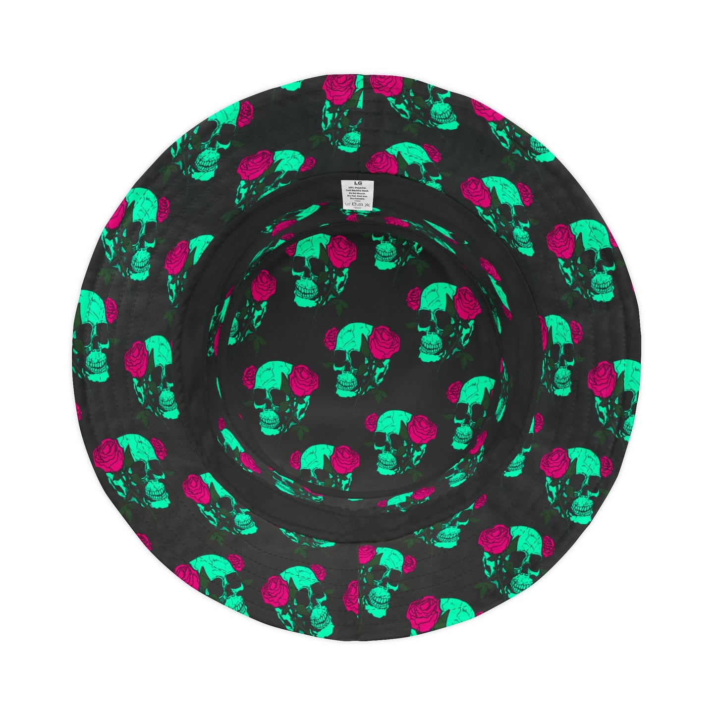Gothic Skull Rose Bucket Hat - Trendy & Stylish Summer Accessory