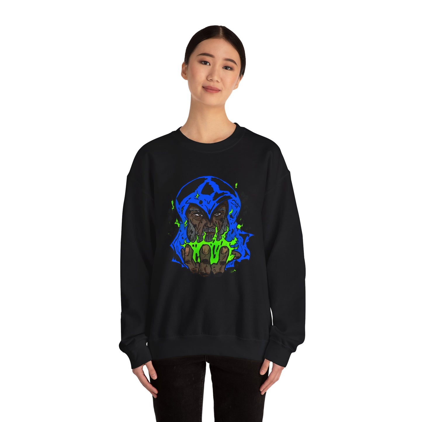 Cosmic Wizard Mystical Graphic Sweatshirt