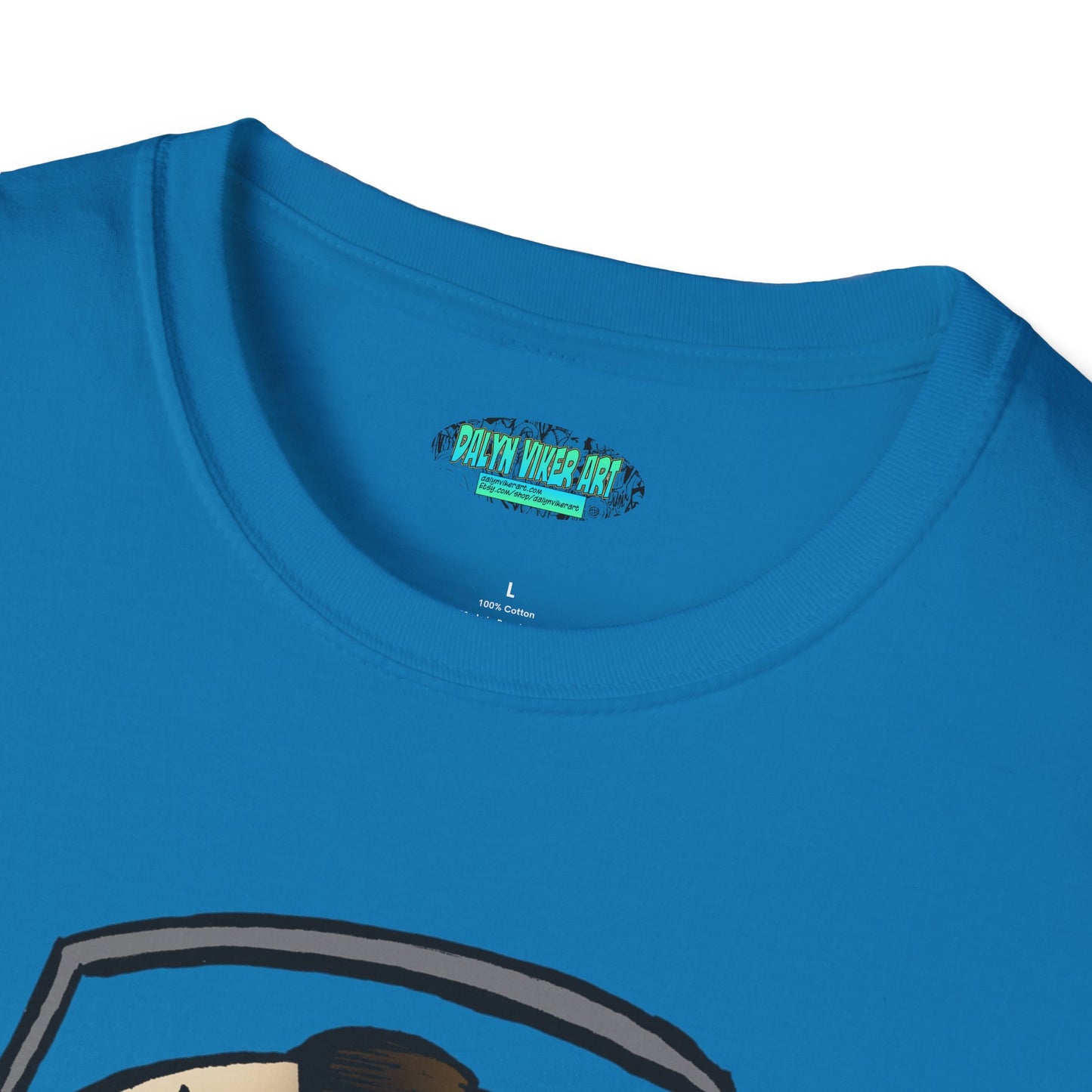 Electric Screaming Skull Unisex Softstyle T-Shirt