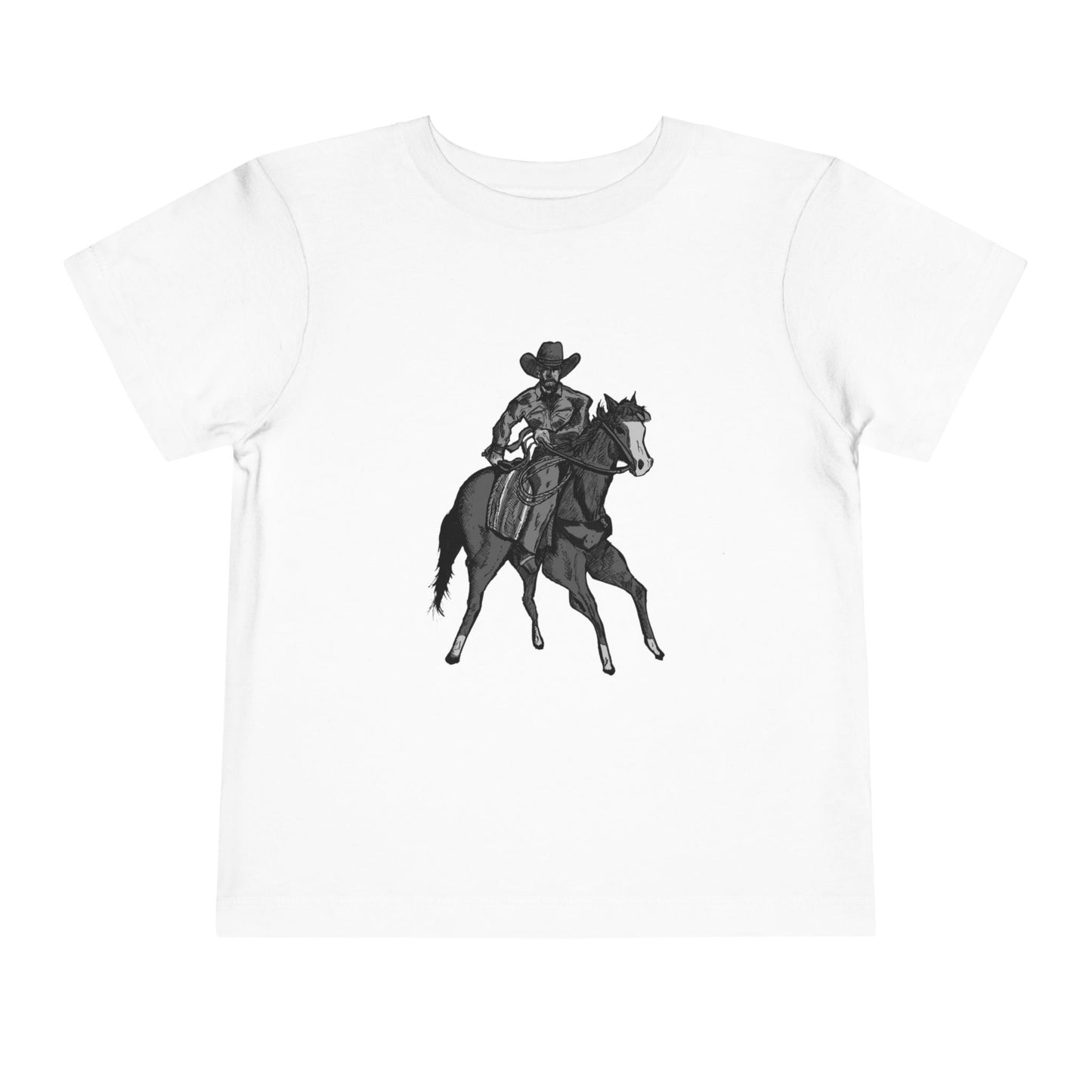 Toddler Western Cowboy Tee — Horseback Rider Graphic Shirt