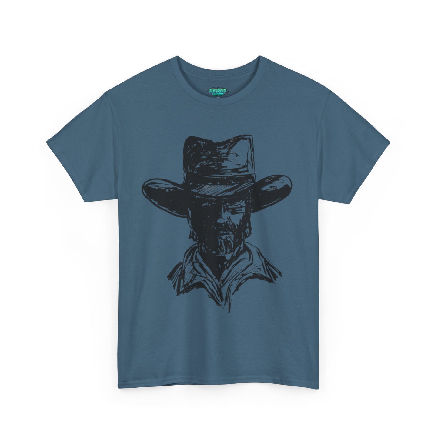 Rustic Cowboy Graphic Unisex Heavy Cotton Tee