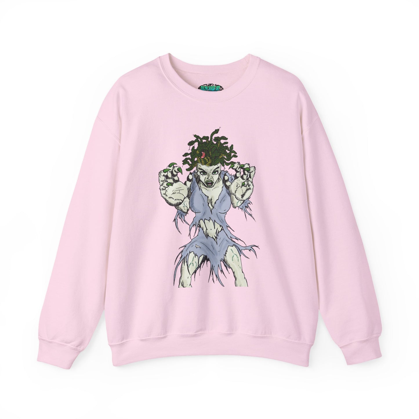 Medusa Inspired Unisex Heavy Blend Crewneck Sweatshirt