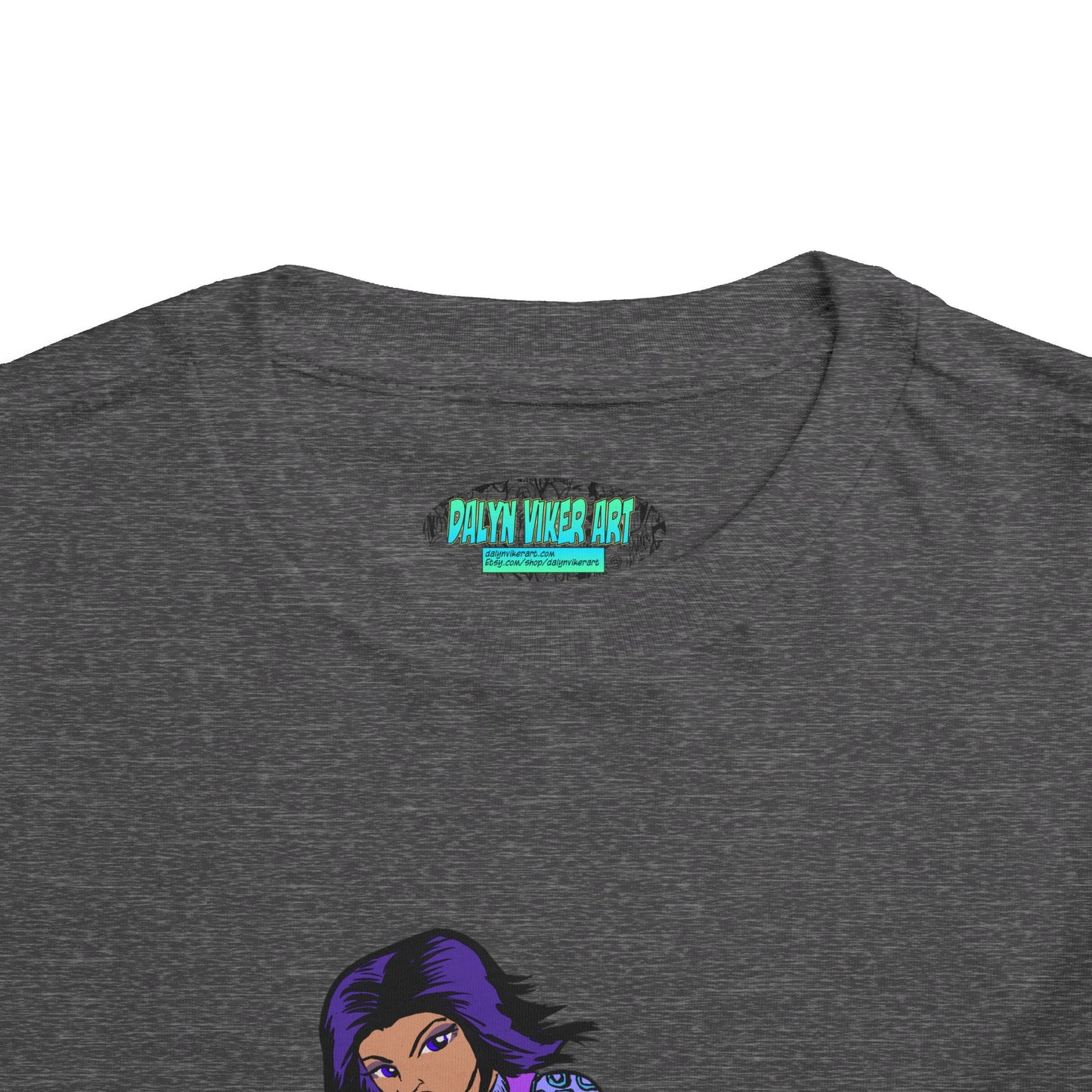 Toddler Tee — Purple Superstar Heroine Graphic Shirt